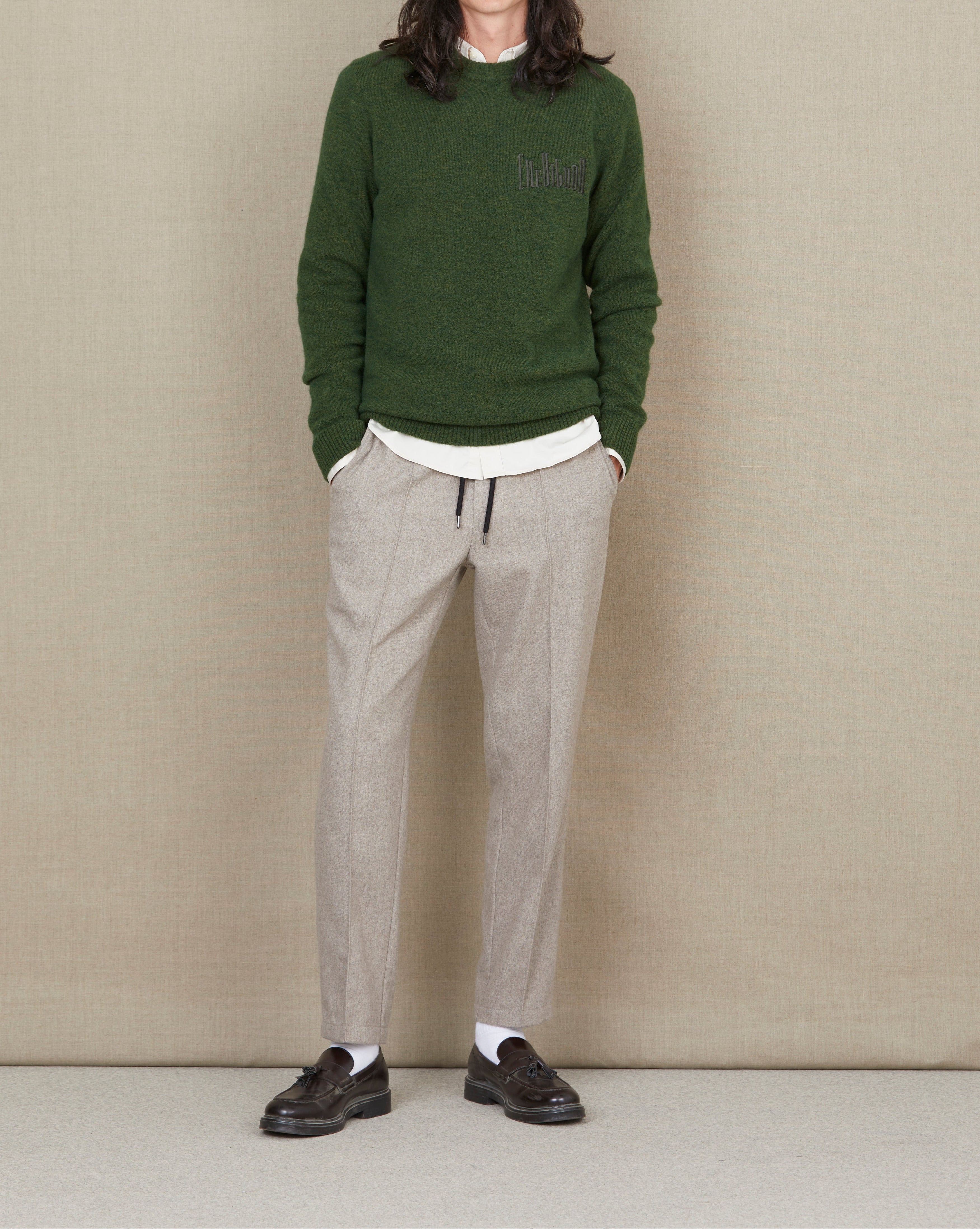 CITY WOOL GREEN SWEATER