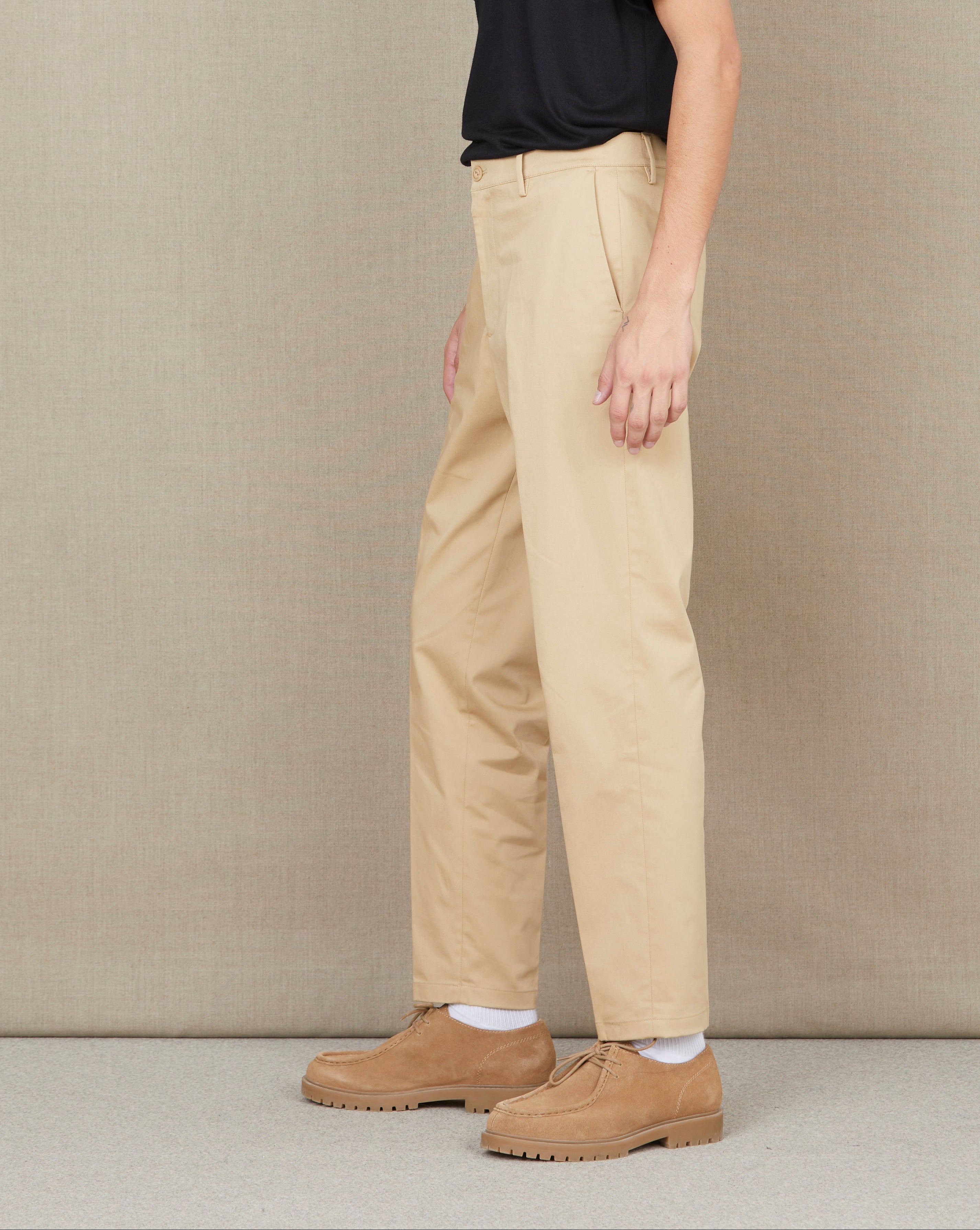 PANTALON PLEAT BEIGE