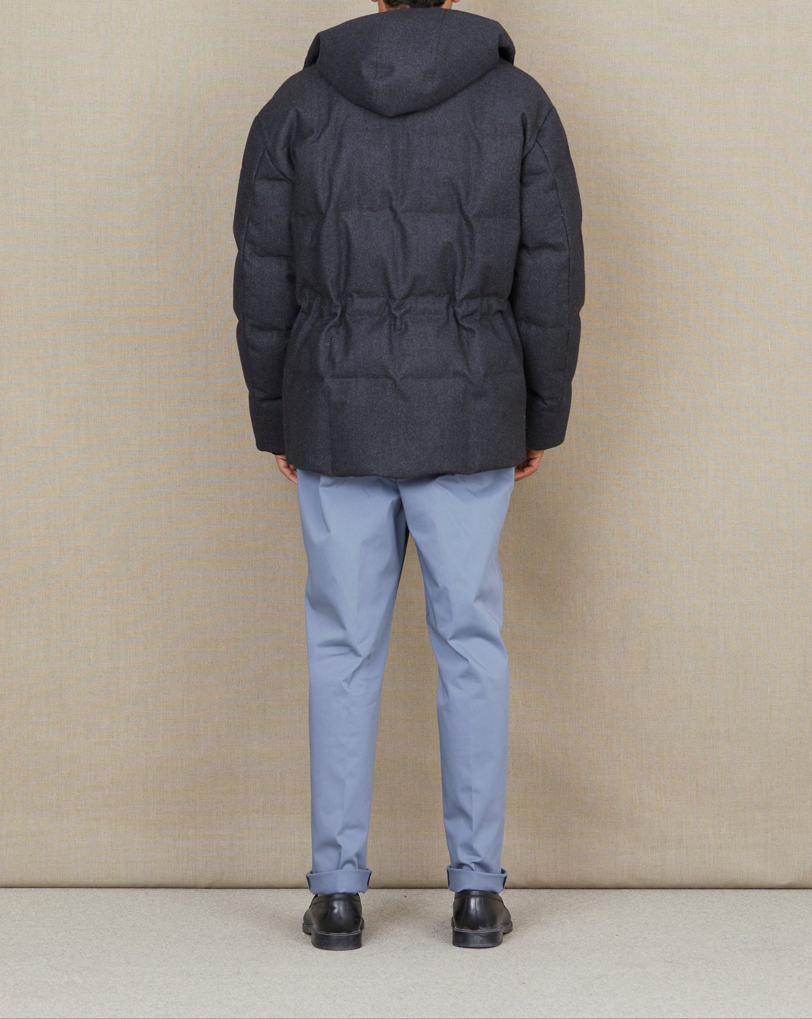 PARKA WINTER WOOL GRIS