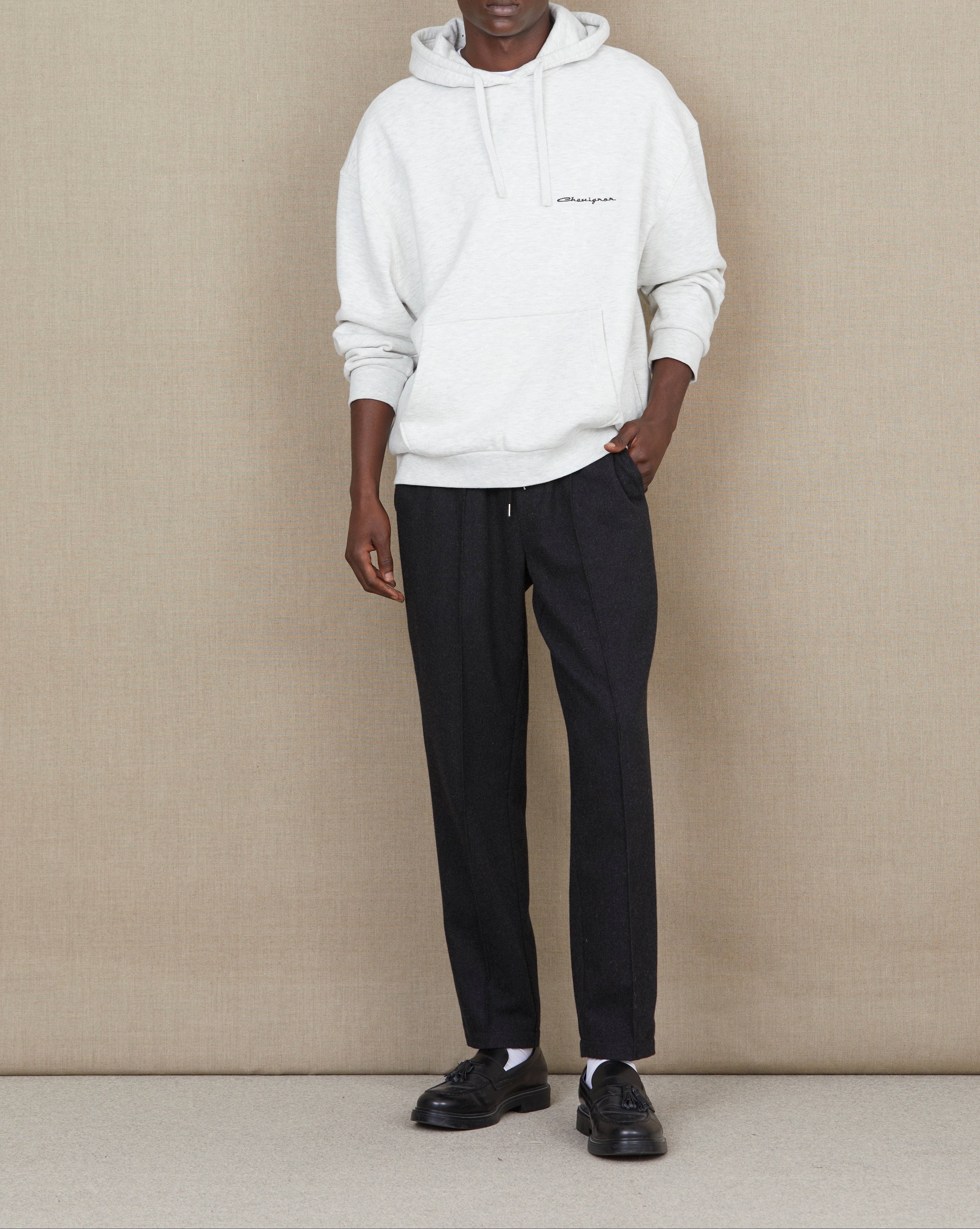 SWEATSHIRT CITY HOOD OVERSIZE GRIS