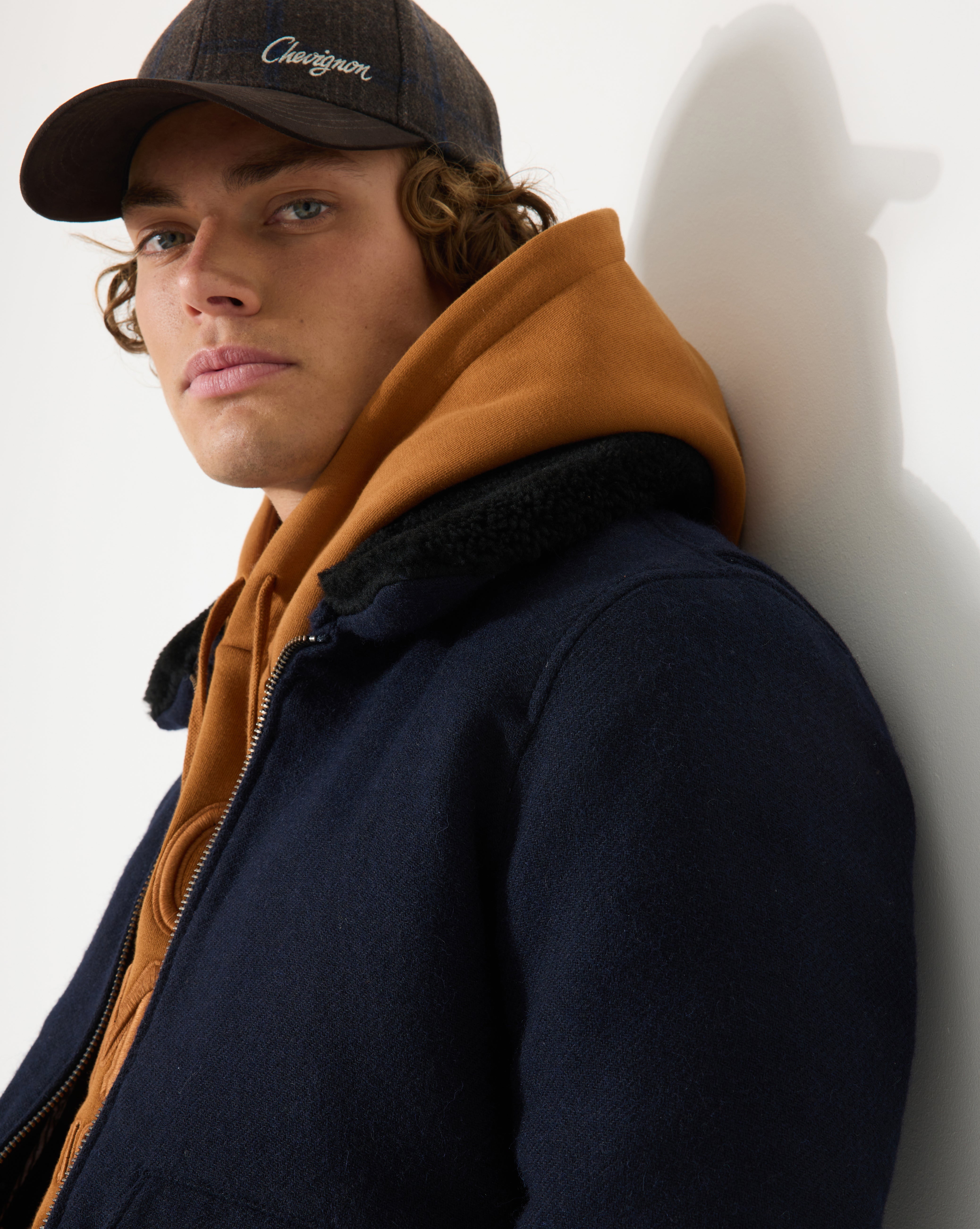 VESTE PILOT WOOL BLEU MARINE