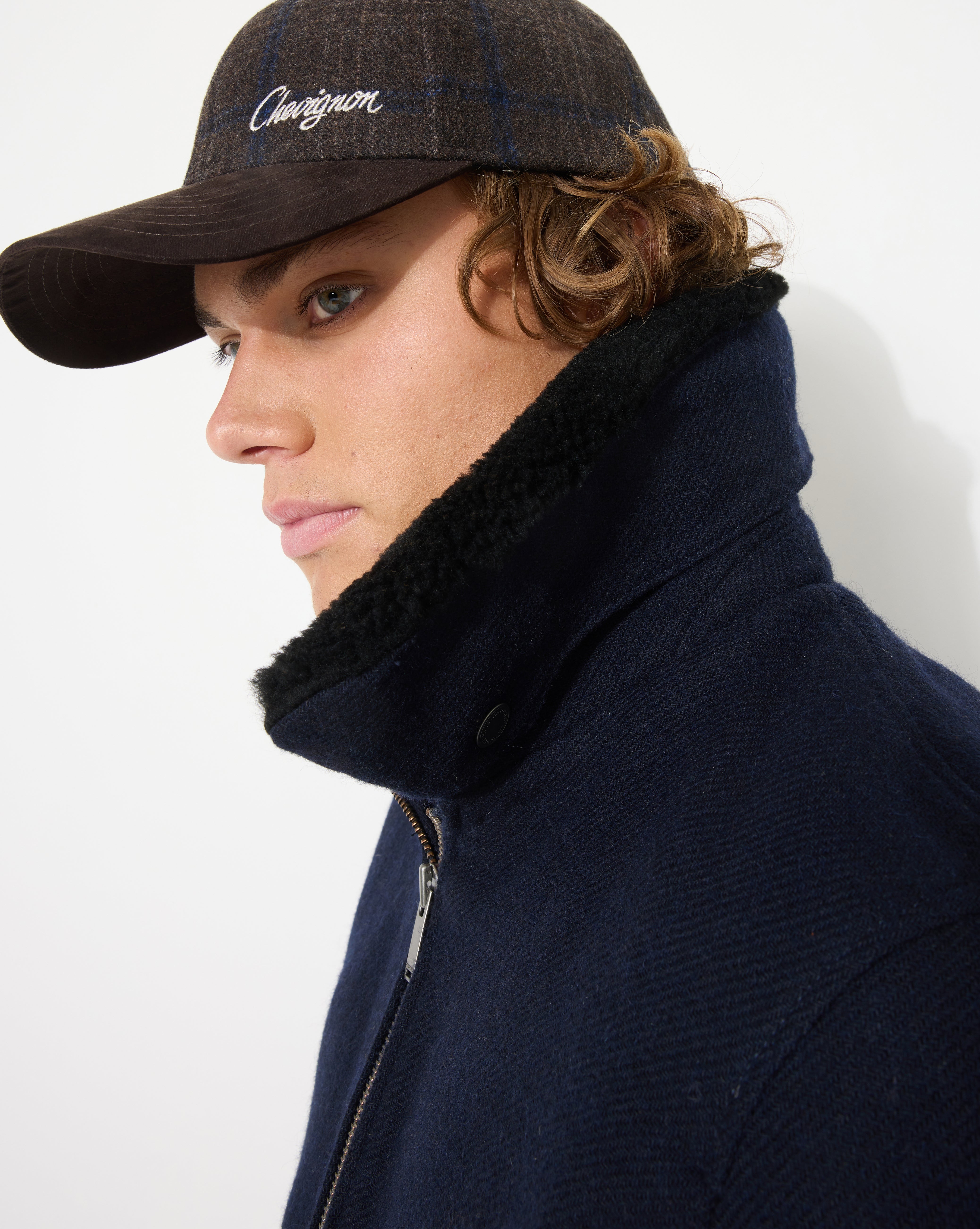 VESTE PILOT WOOL BLEU MARINE