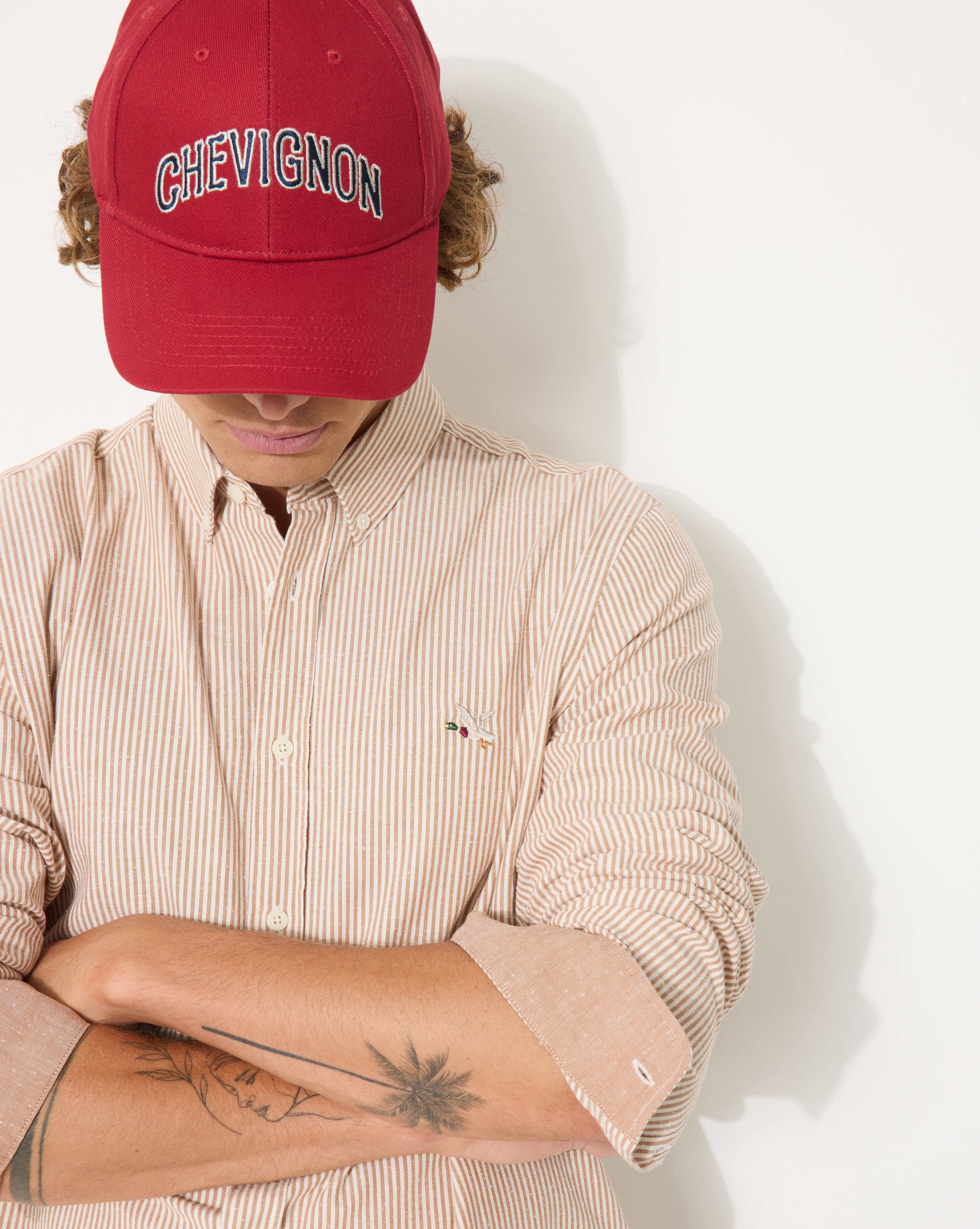 CHEMISE OXFORD SAKO MARRON