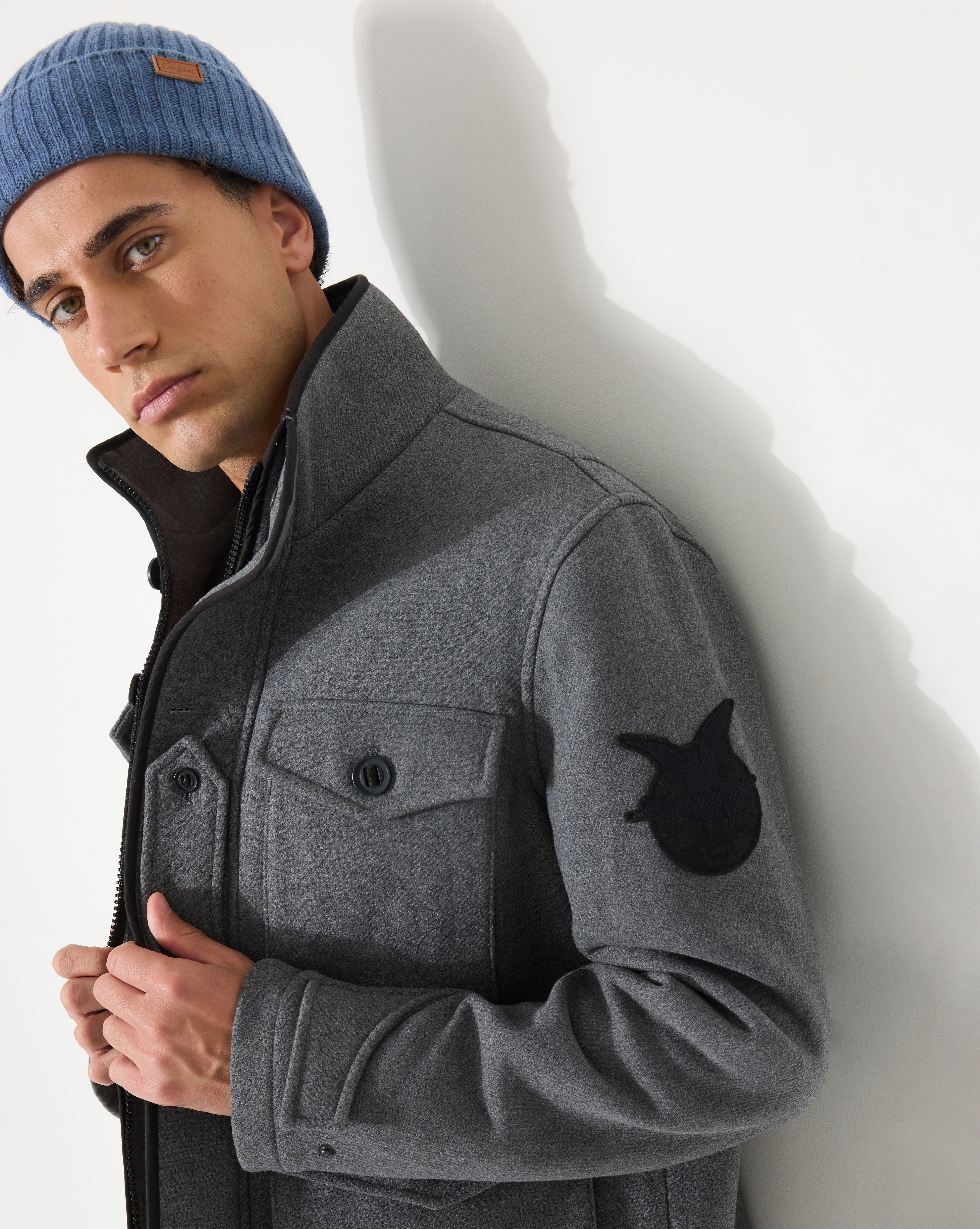 MANTEAU SCOTISH GRIS