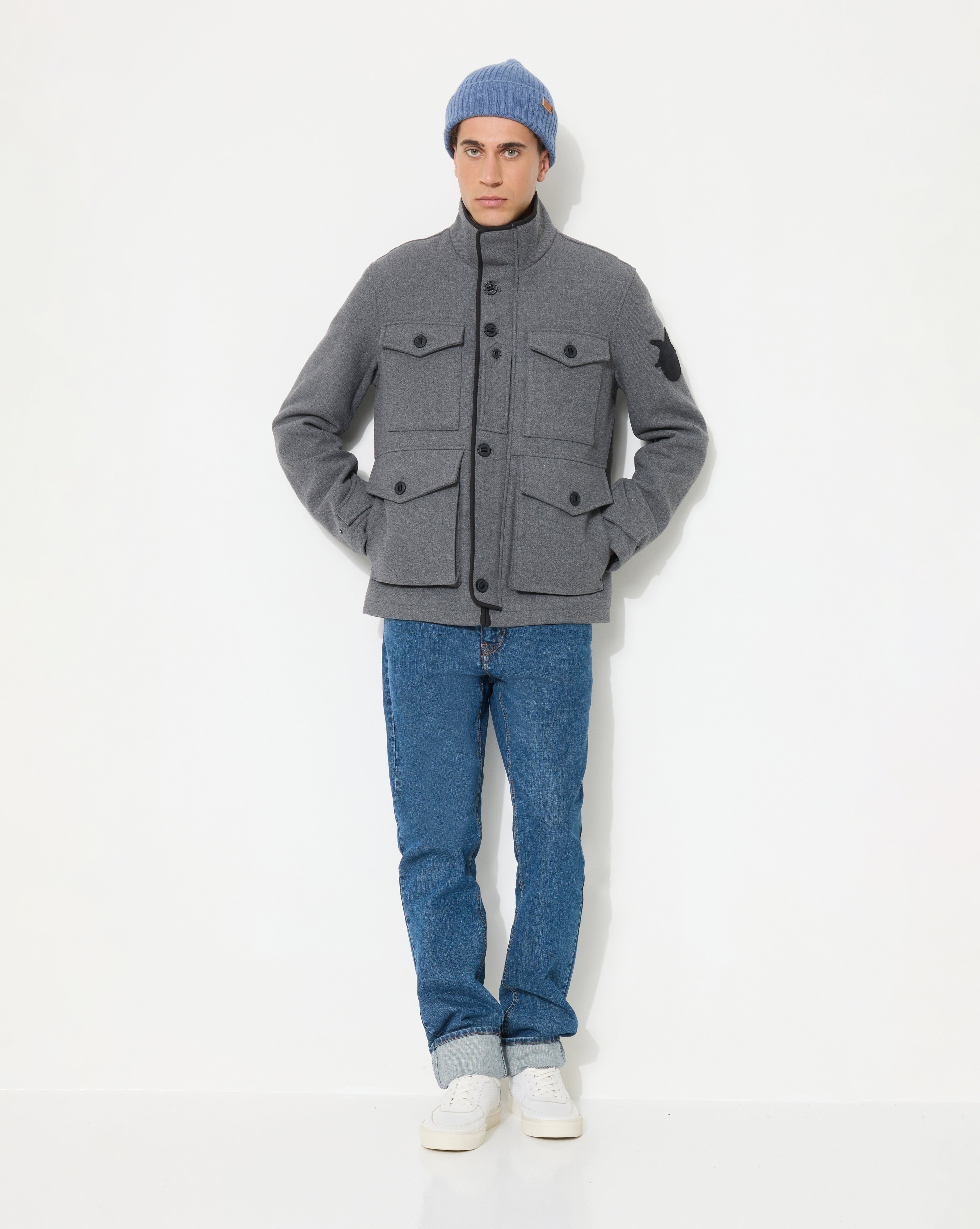 MANTEAU SCOTISH GRIS