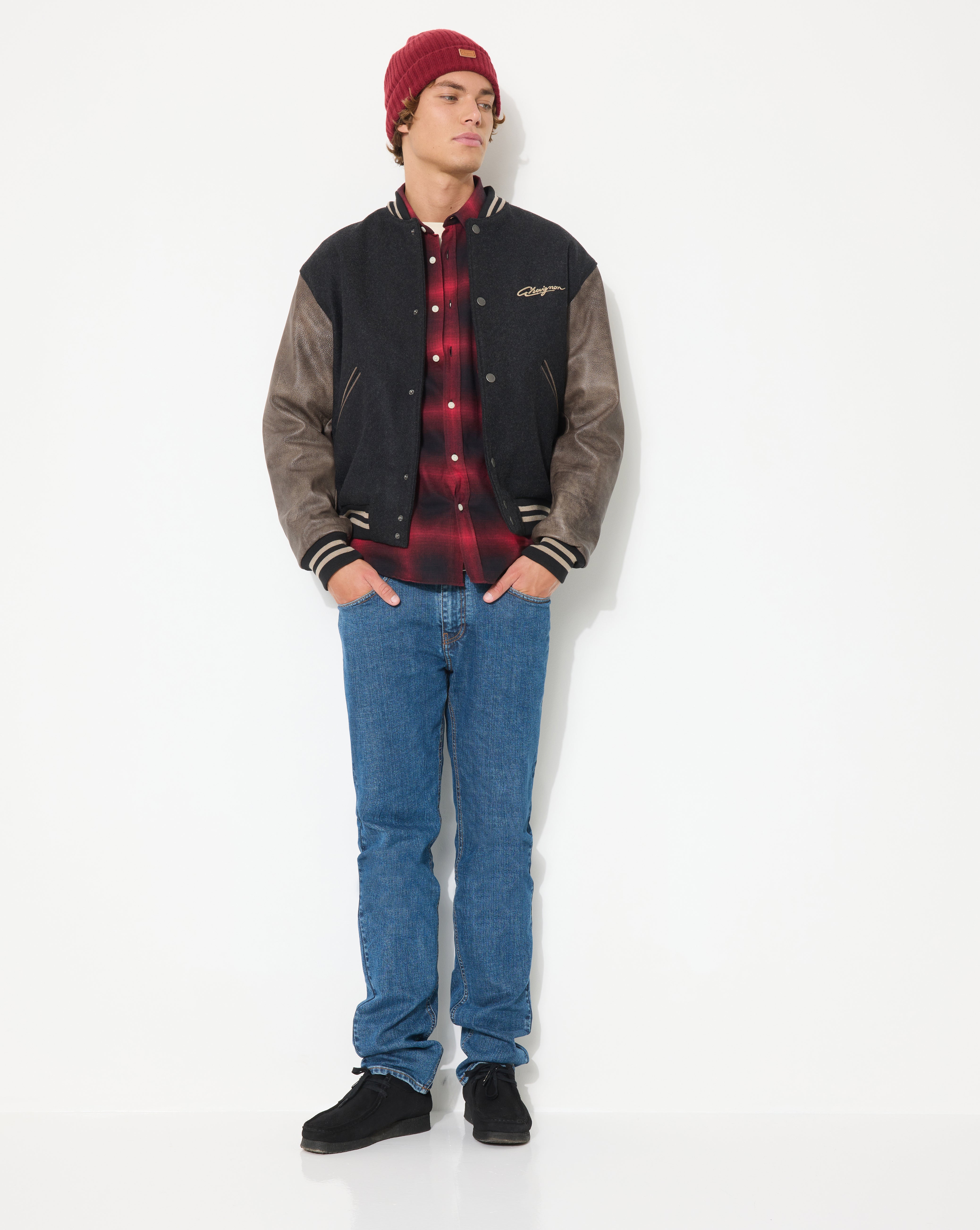 BLOUSON WINDS VARSITY NOIR