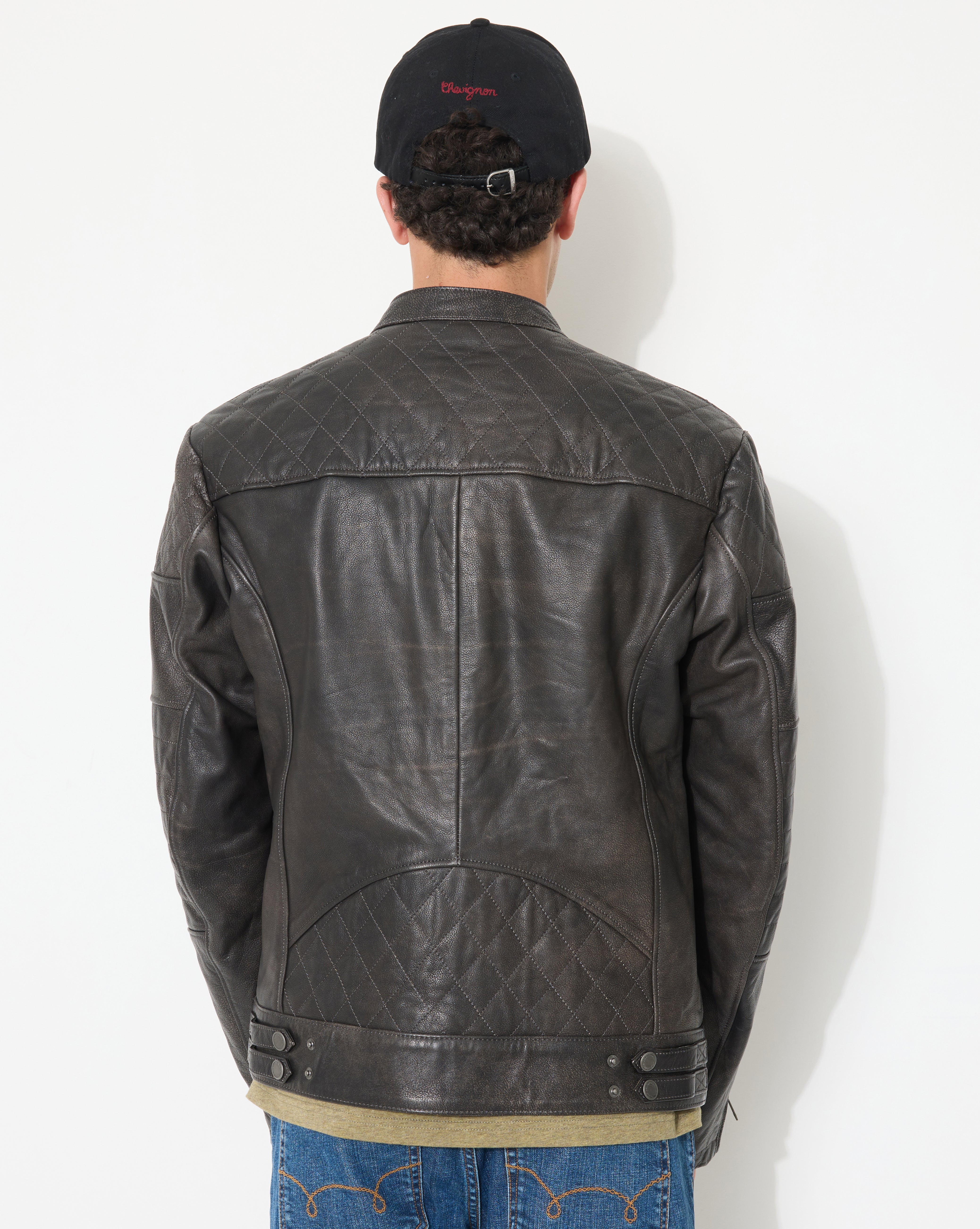 BLOUSON NEW BIKER GRIS