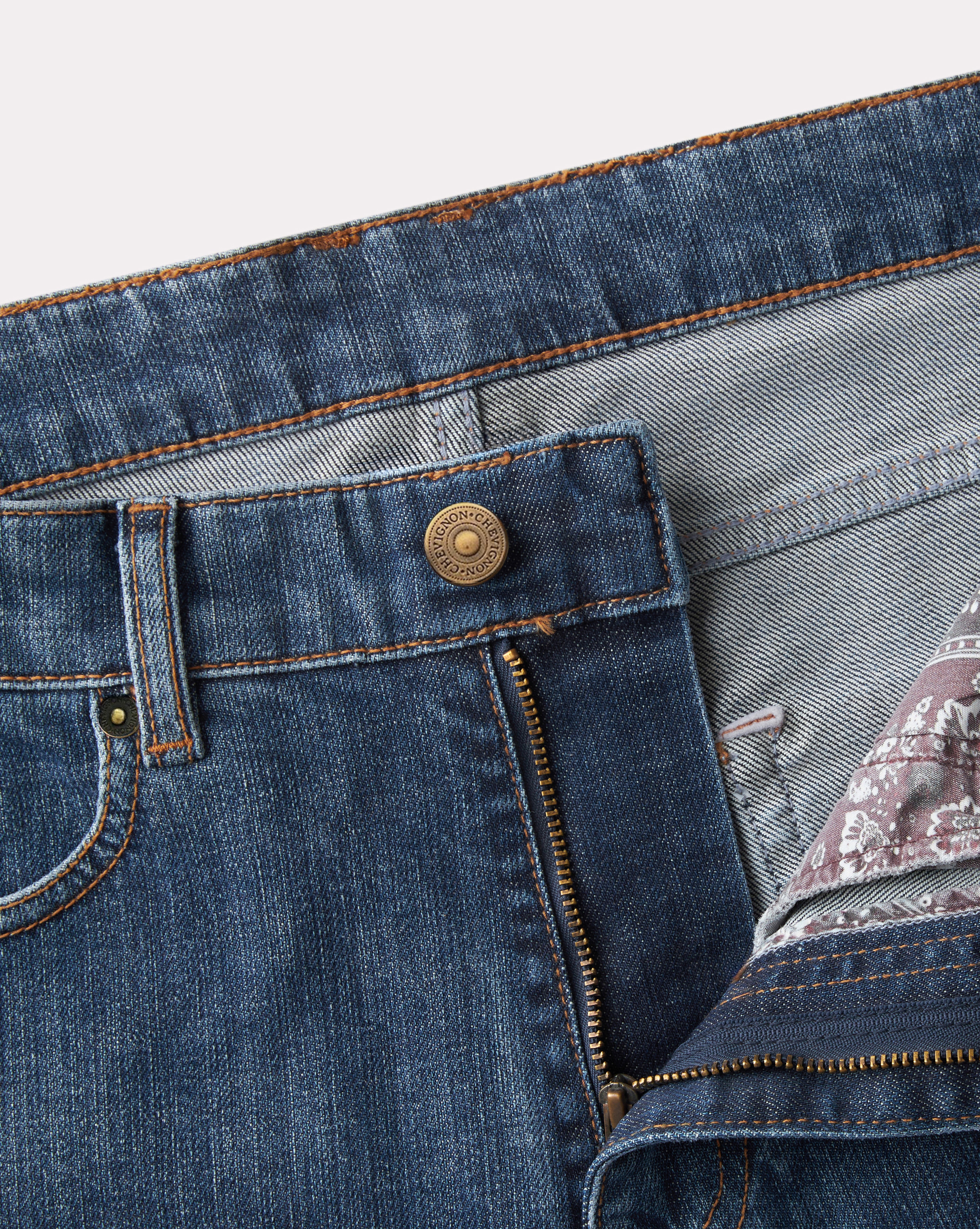 JEAN DENIM STRAIGHT BLEU MARINE