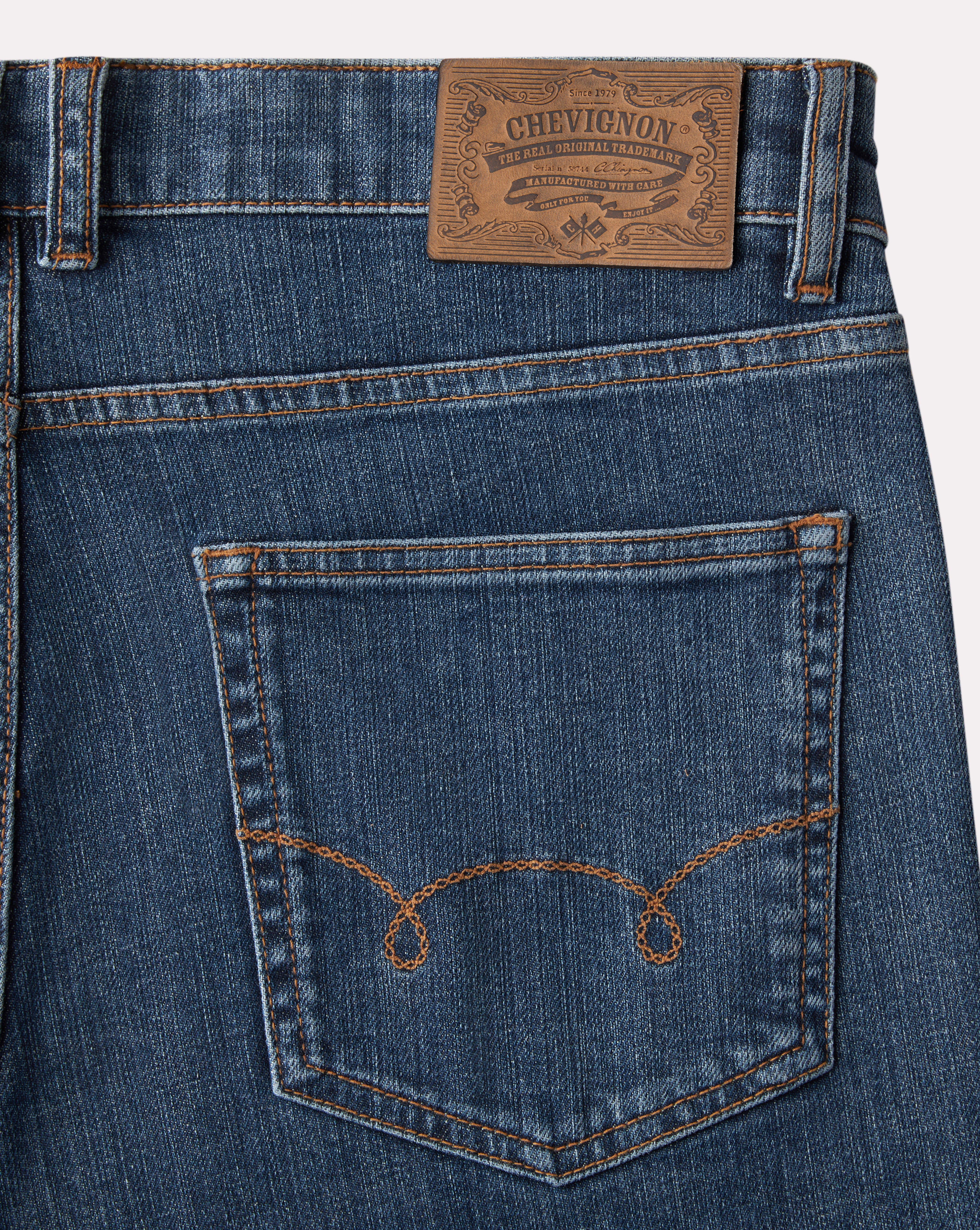 JEAN DENIM STRAIGHT BLEU MARINE