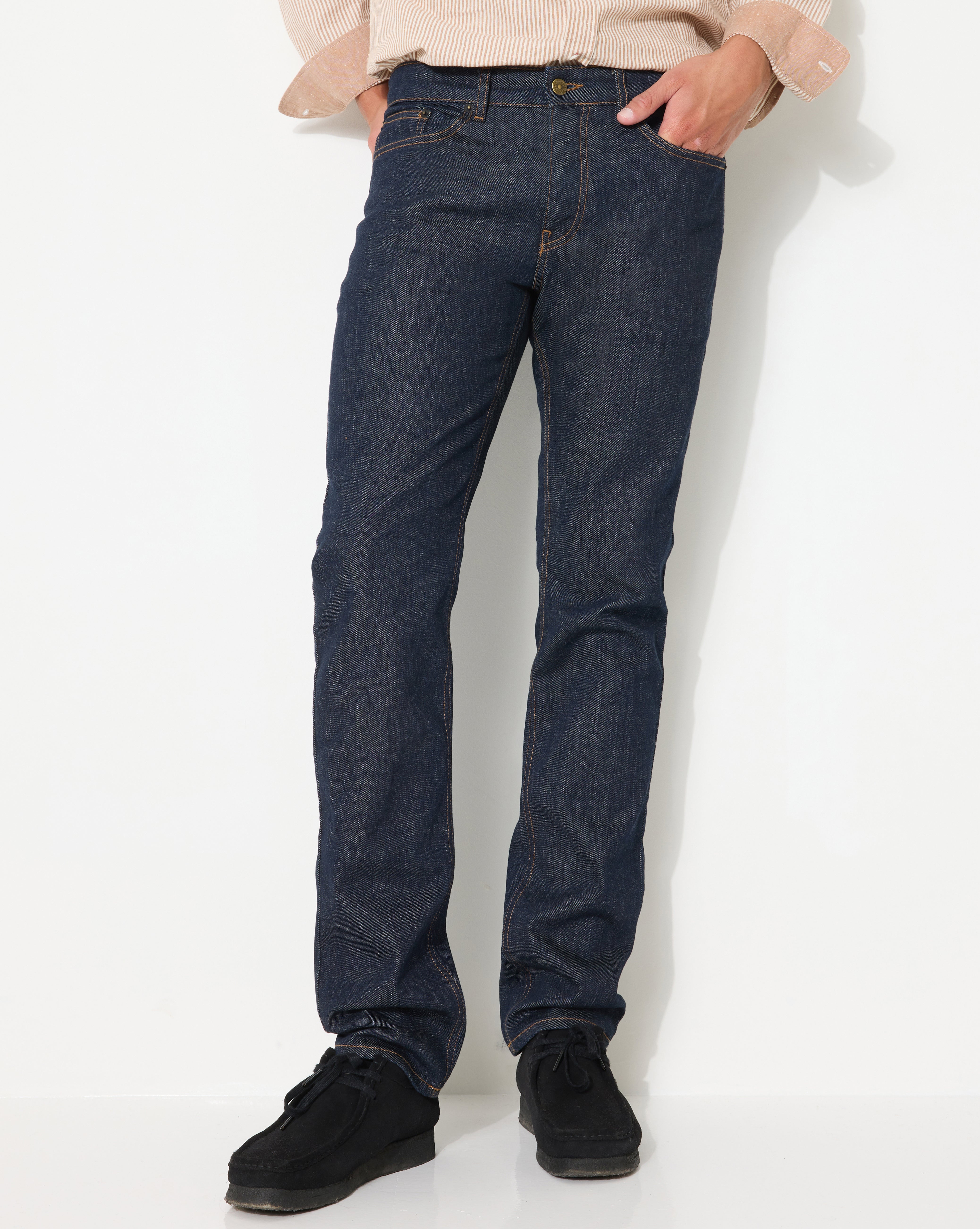 JEAN DENIM STRAIGHT BLEU