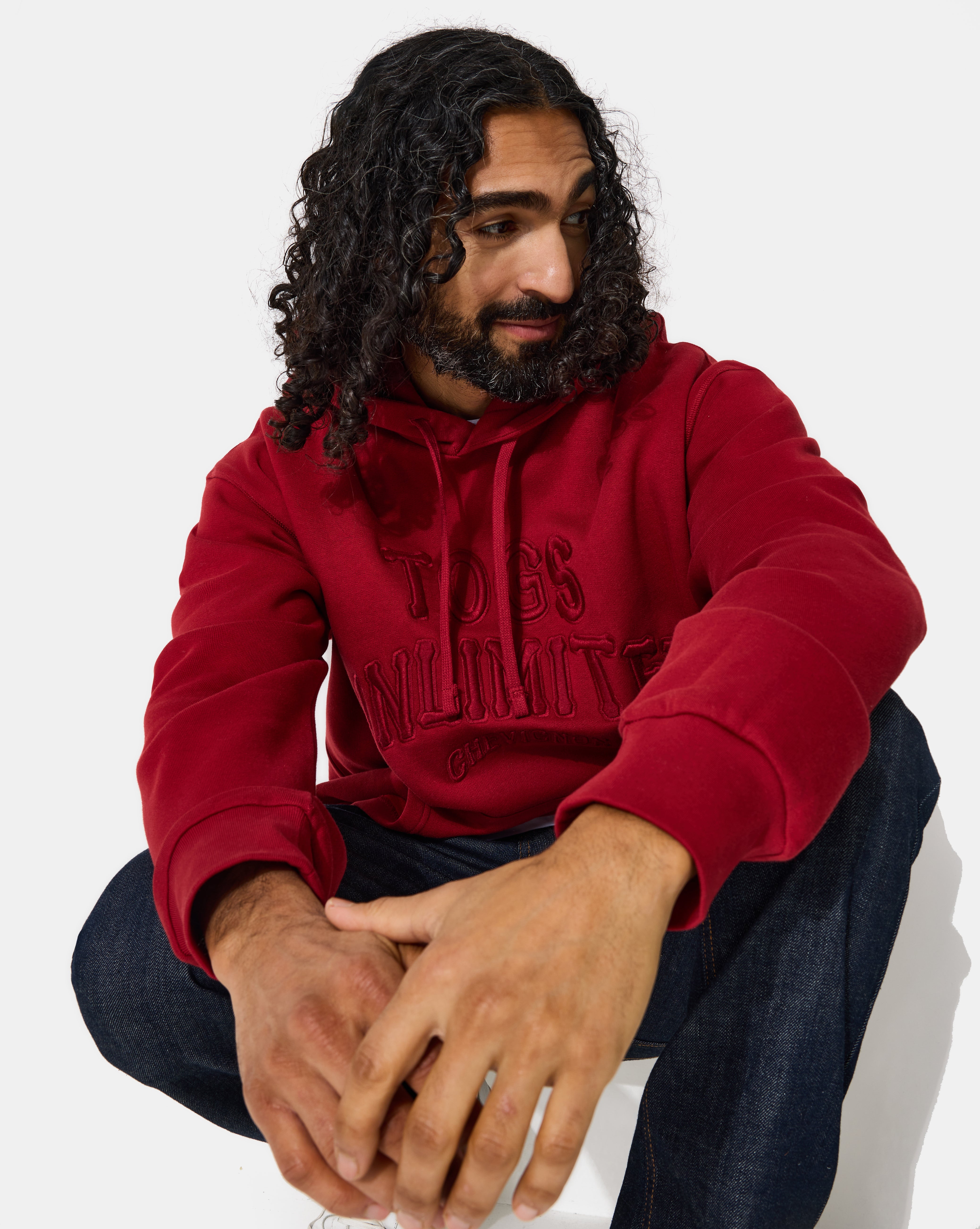 SWEAT HOOD TOGS ROUGE