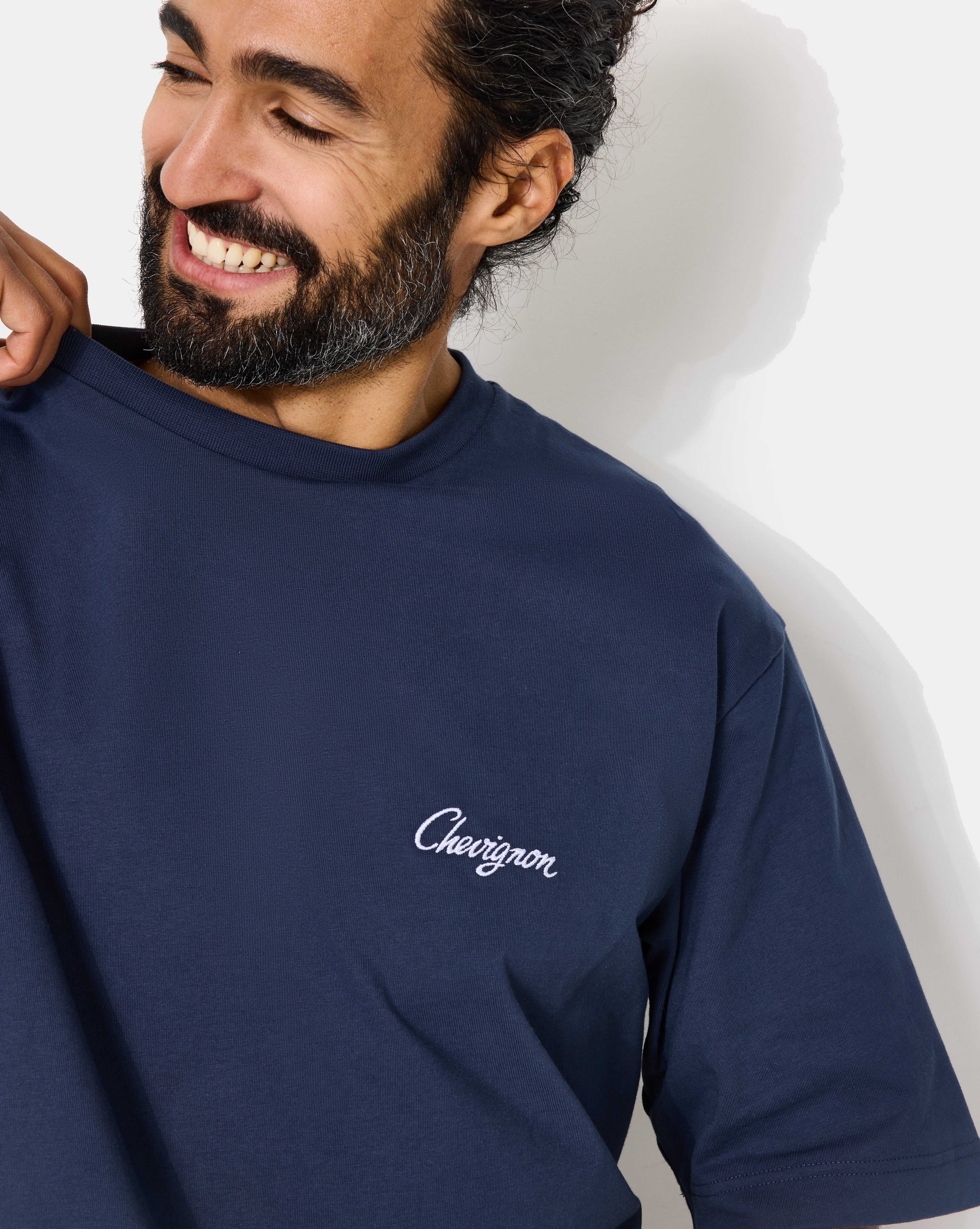 T-SHIRT CITY TEE OVERSIZE BLEU