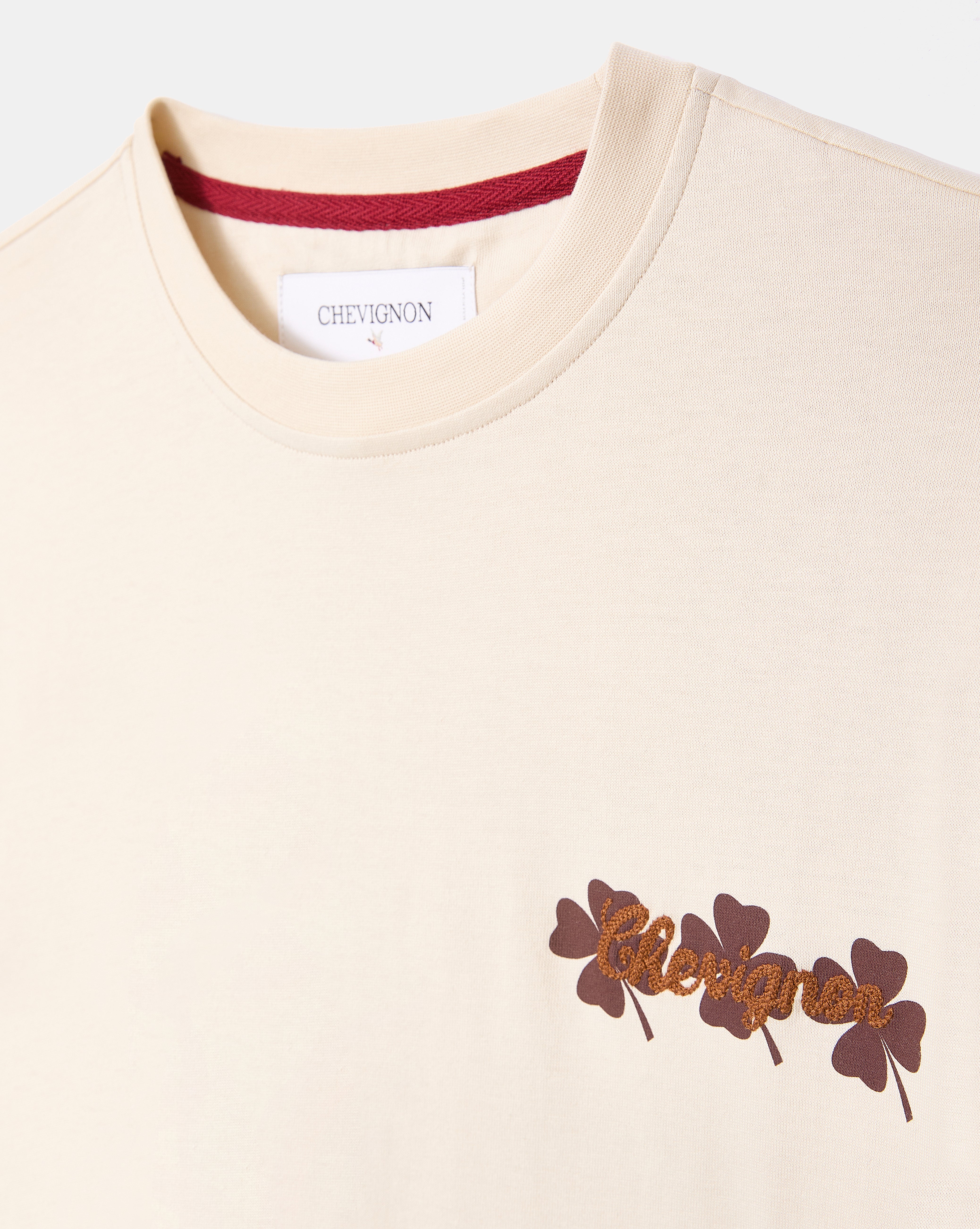 T-SHIRT CLOVER TEE OVERSIZE ÉCRU