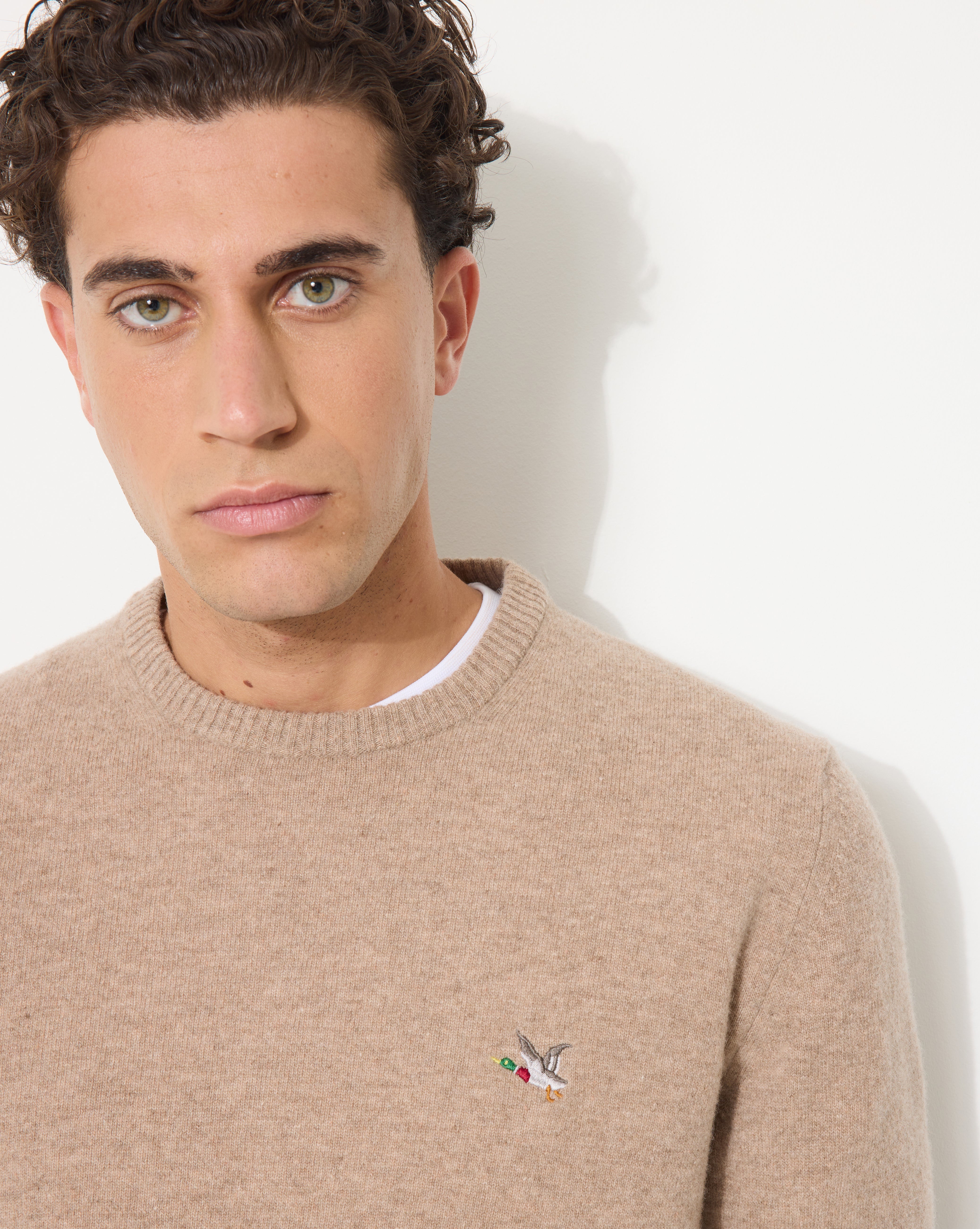 PULL EN LAINE WOOL RDC BEIGE