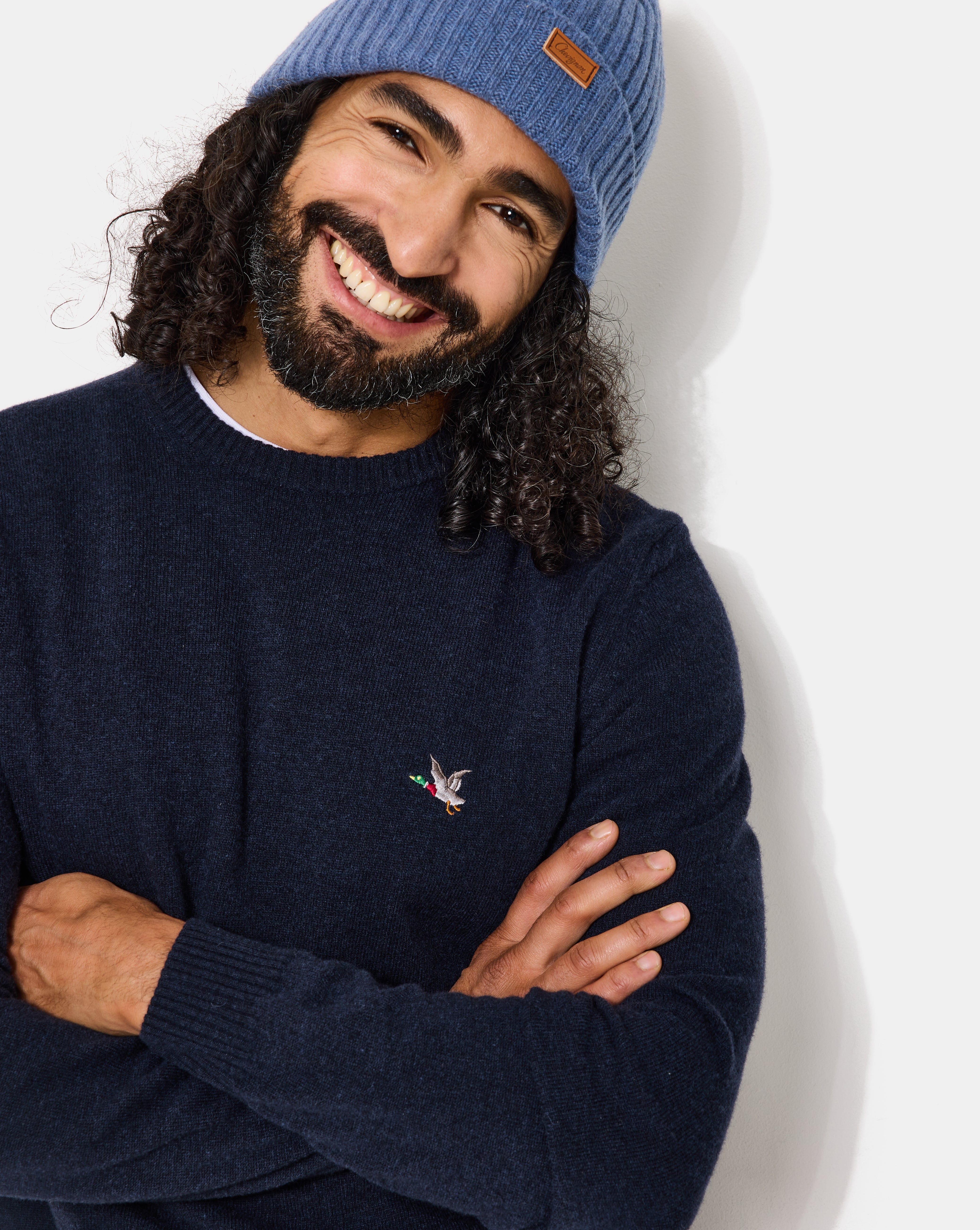 PULL EN LAINE WOOL RDC BLEU MARINE