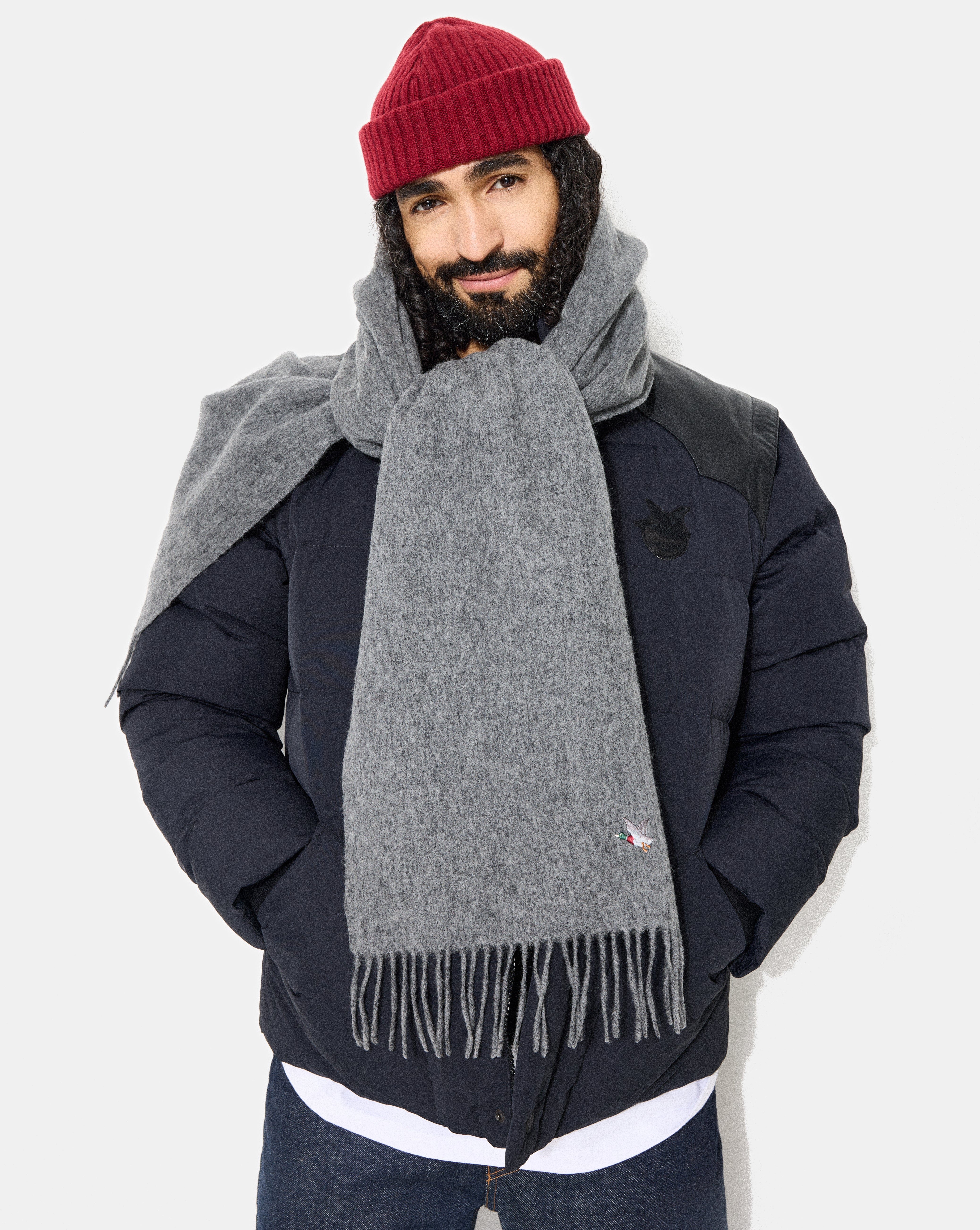 ECHARPE DUCK SCARF GRIS
