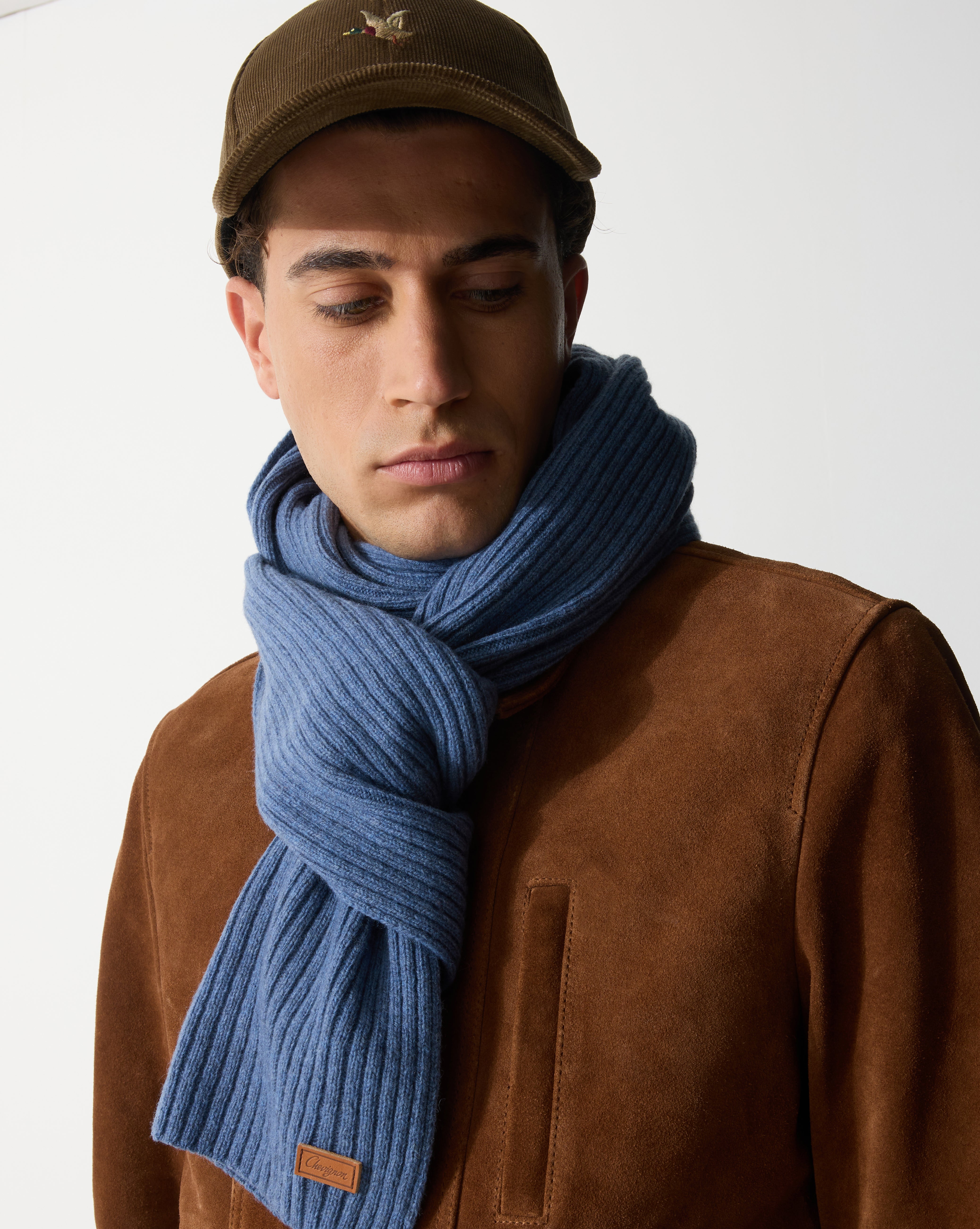 ECHARPE FRENCH SCARF BLEU
