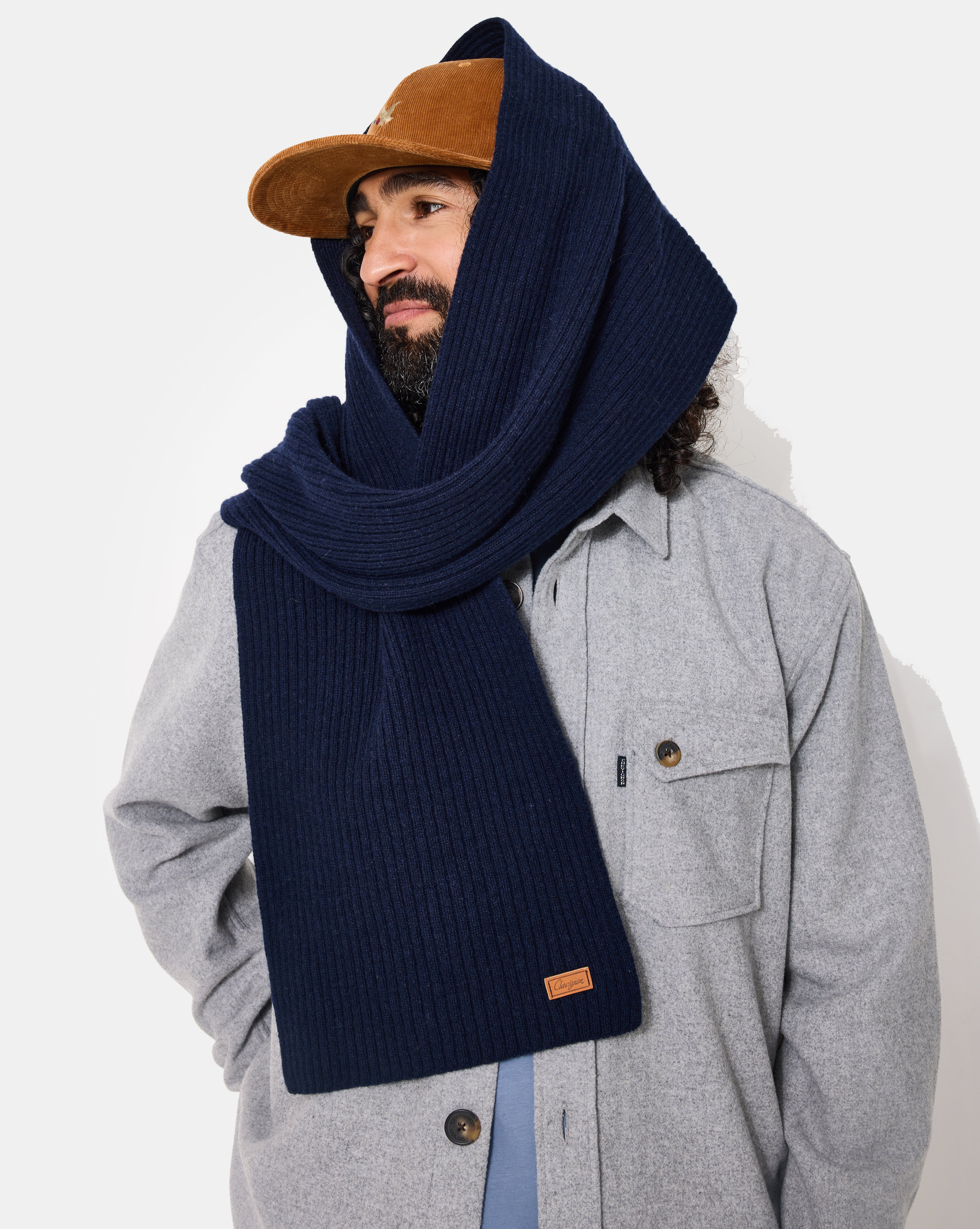 ECHARPE FRENCH SCARF BLEU MARINE