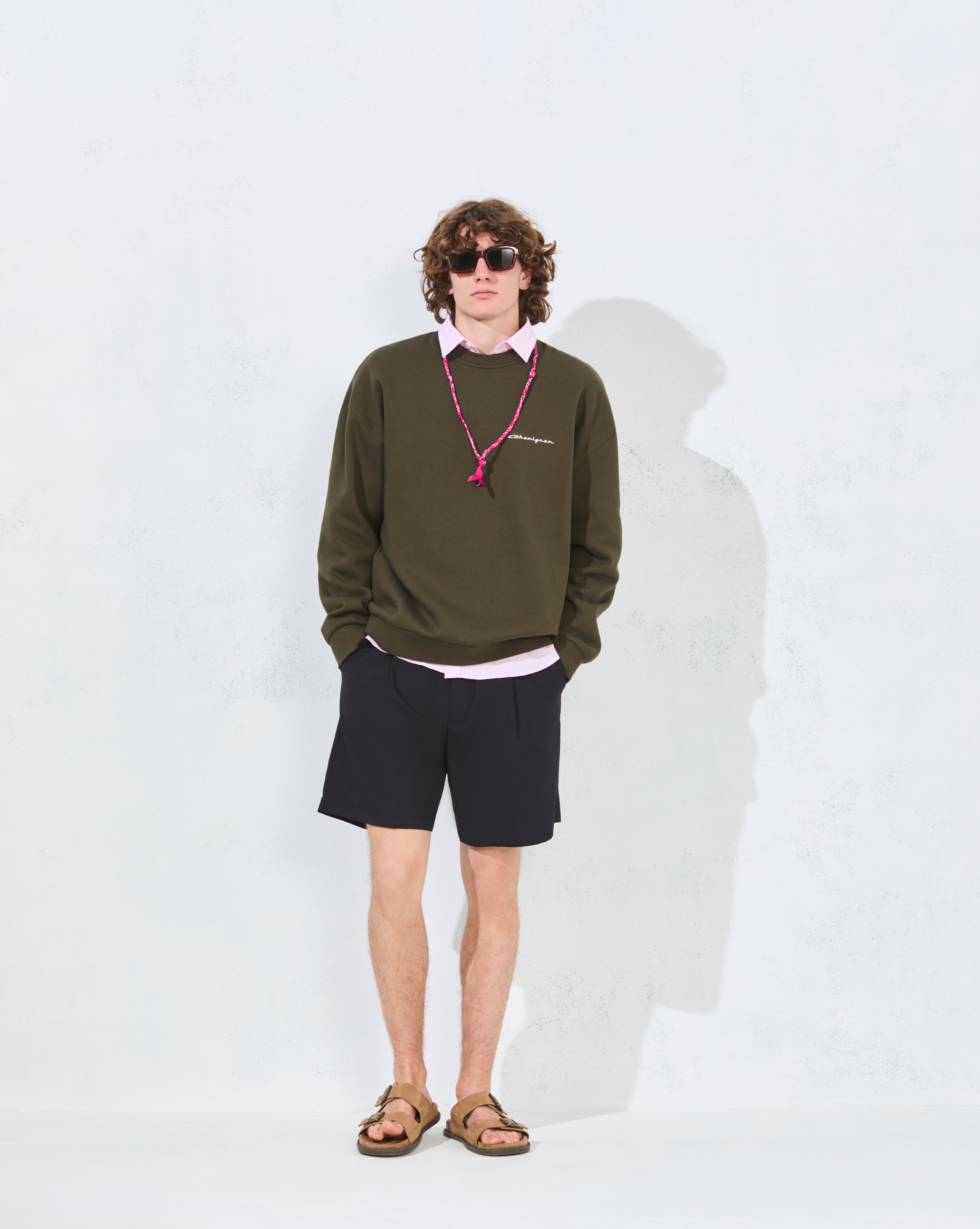 SWEATSHIRT BRODÉ CITY SWEAT KAKI