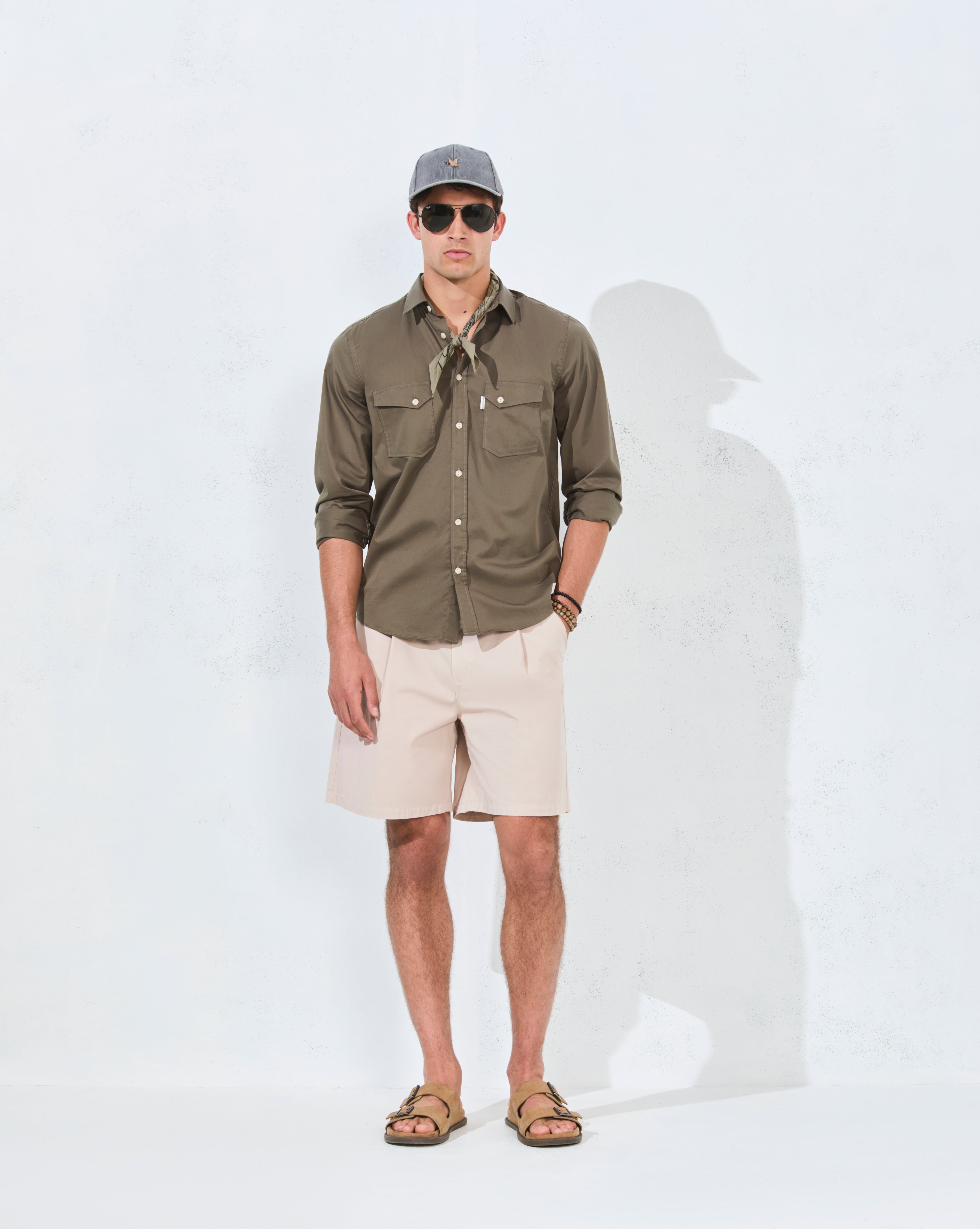 CHEMISE MEXICO KAKI