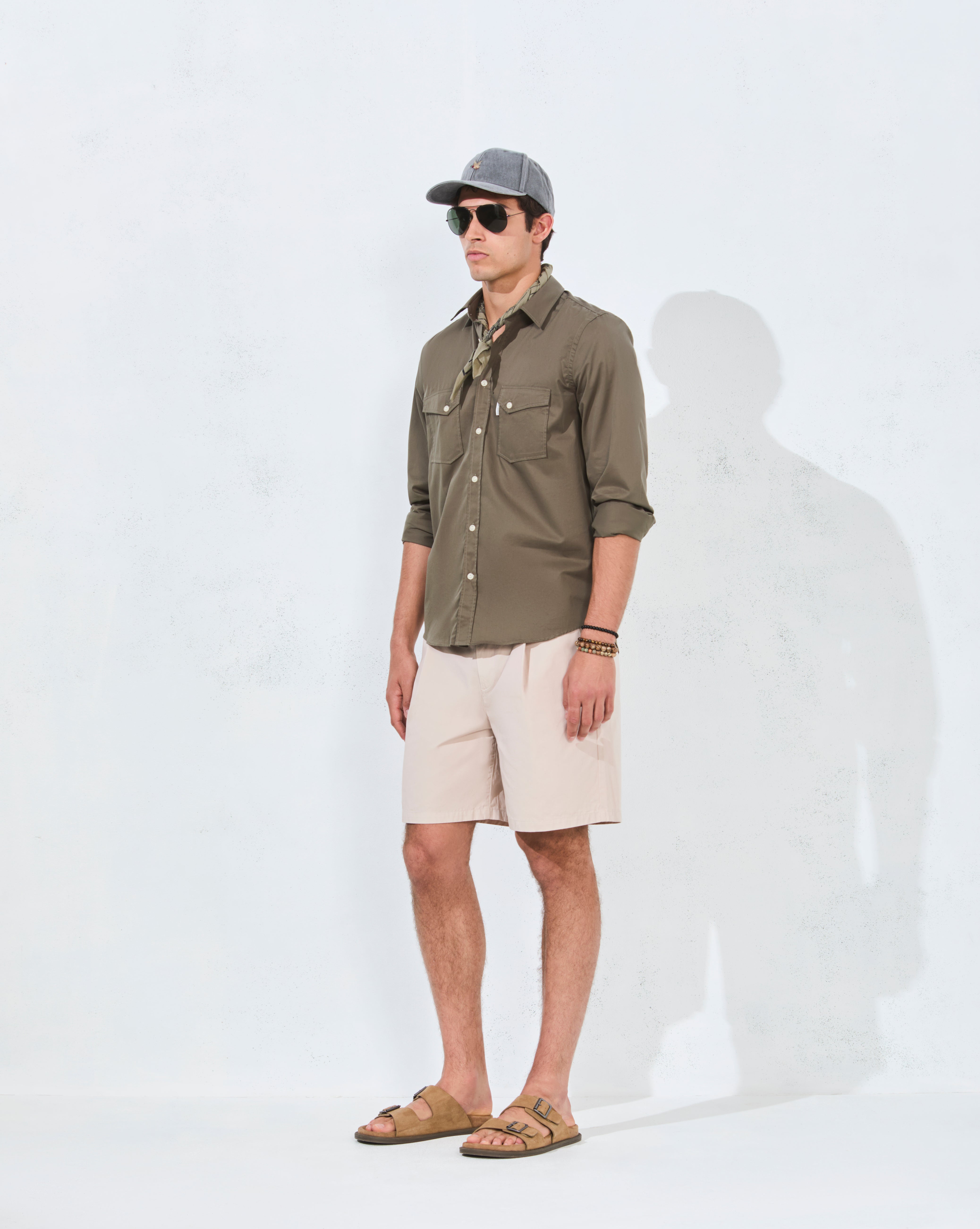 CHEMISE MEXICO KAKI