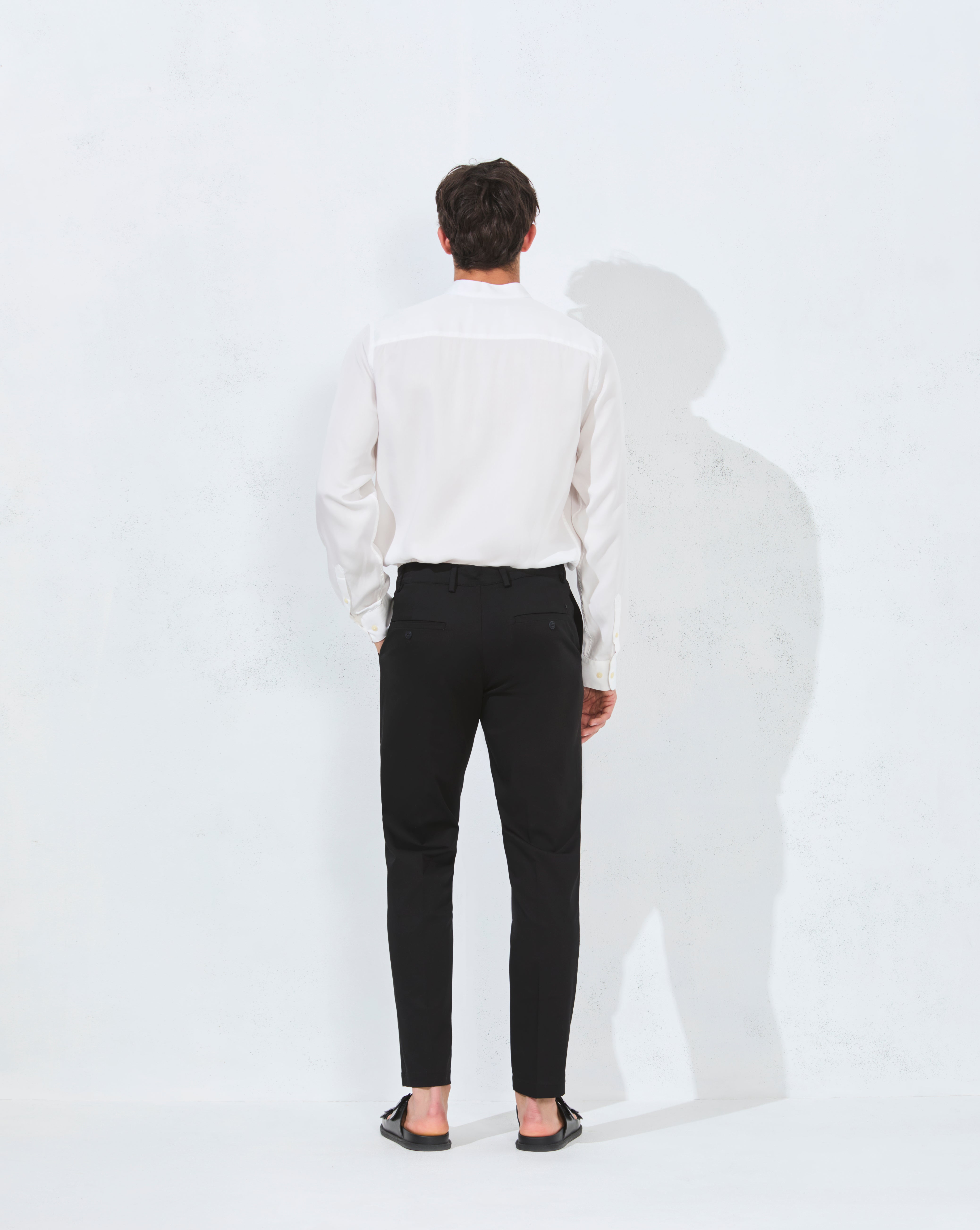 PANTALON PLEAT NOIR