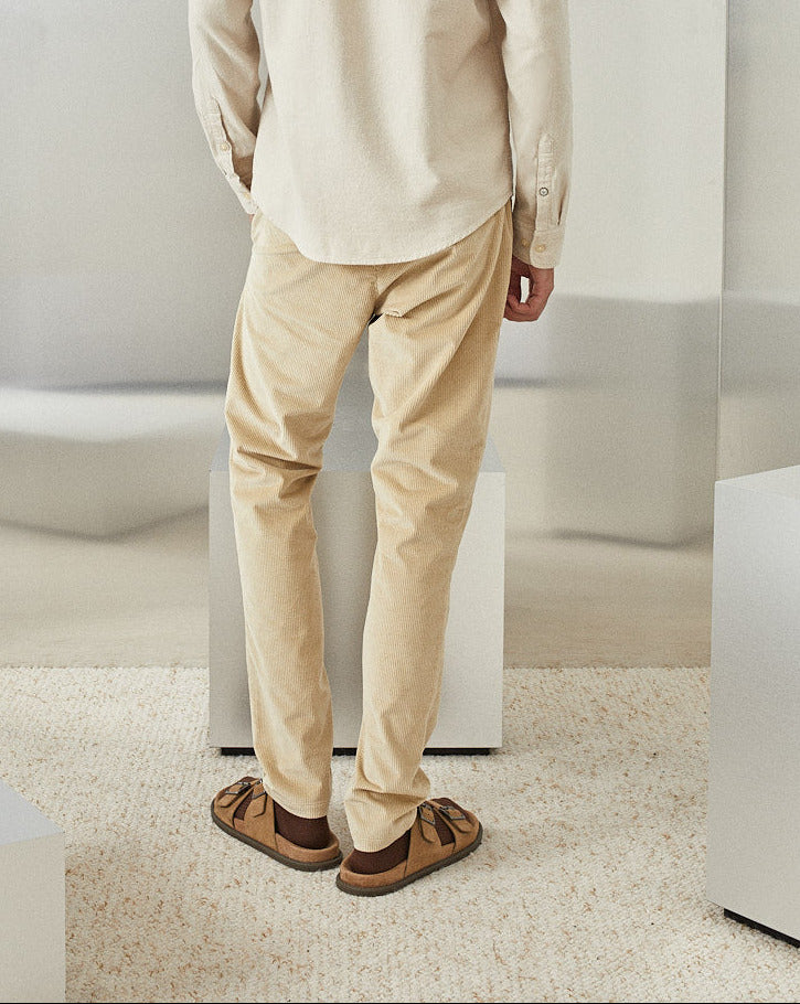 PANTALON DUCK CHINO VELOURS BEIGE