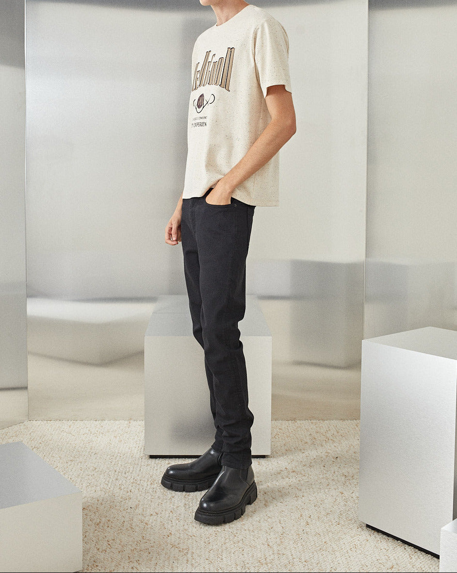 T-SHIRT CITY TEE NEPS ÉCRU