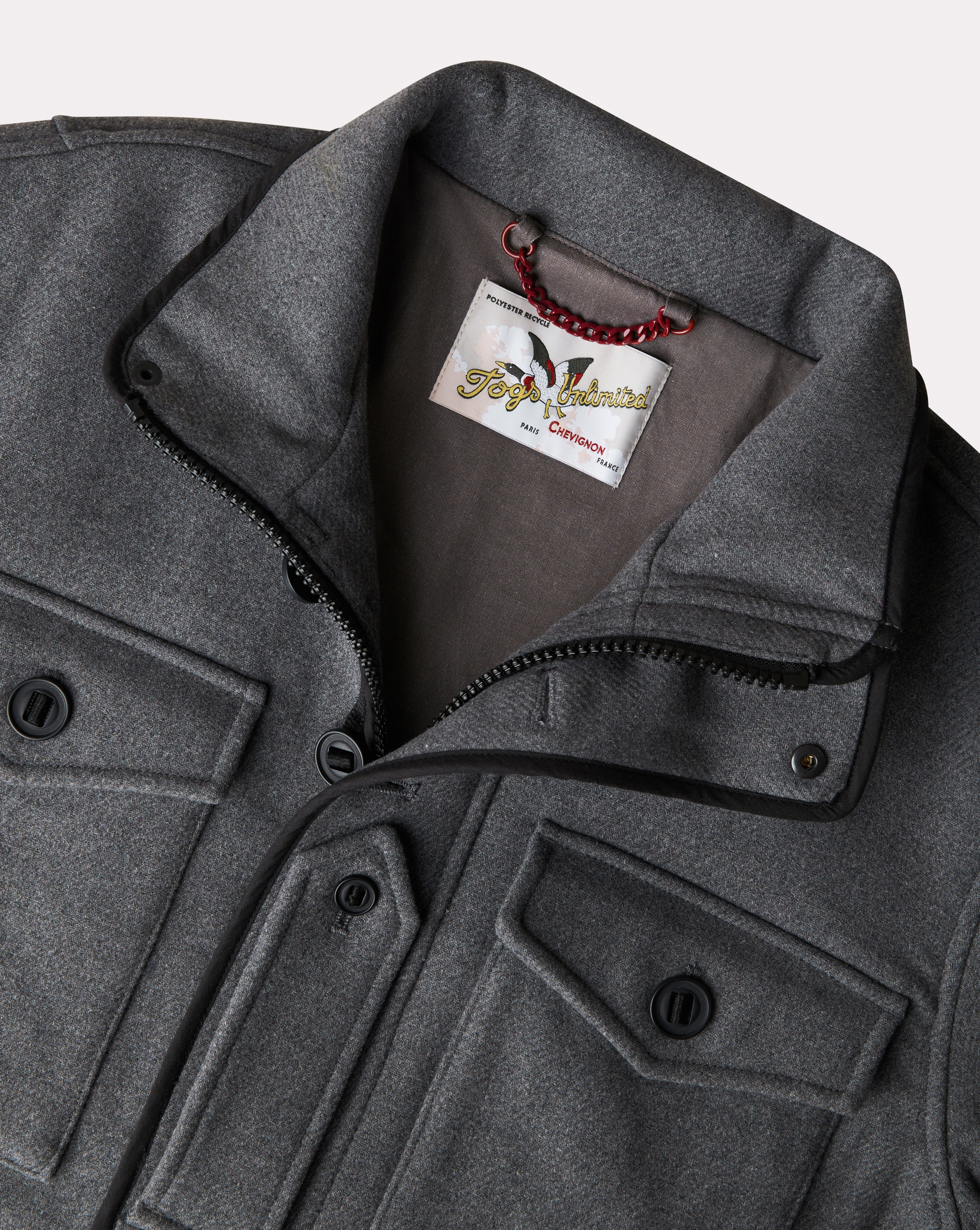 MANTEAU SCOTISH GRIS