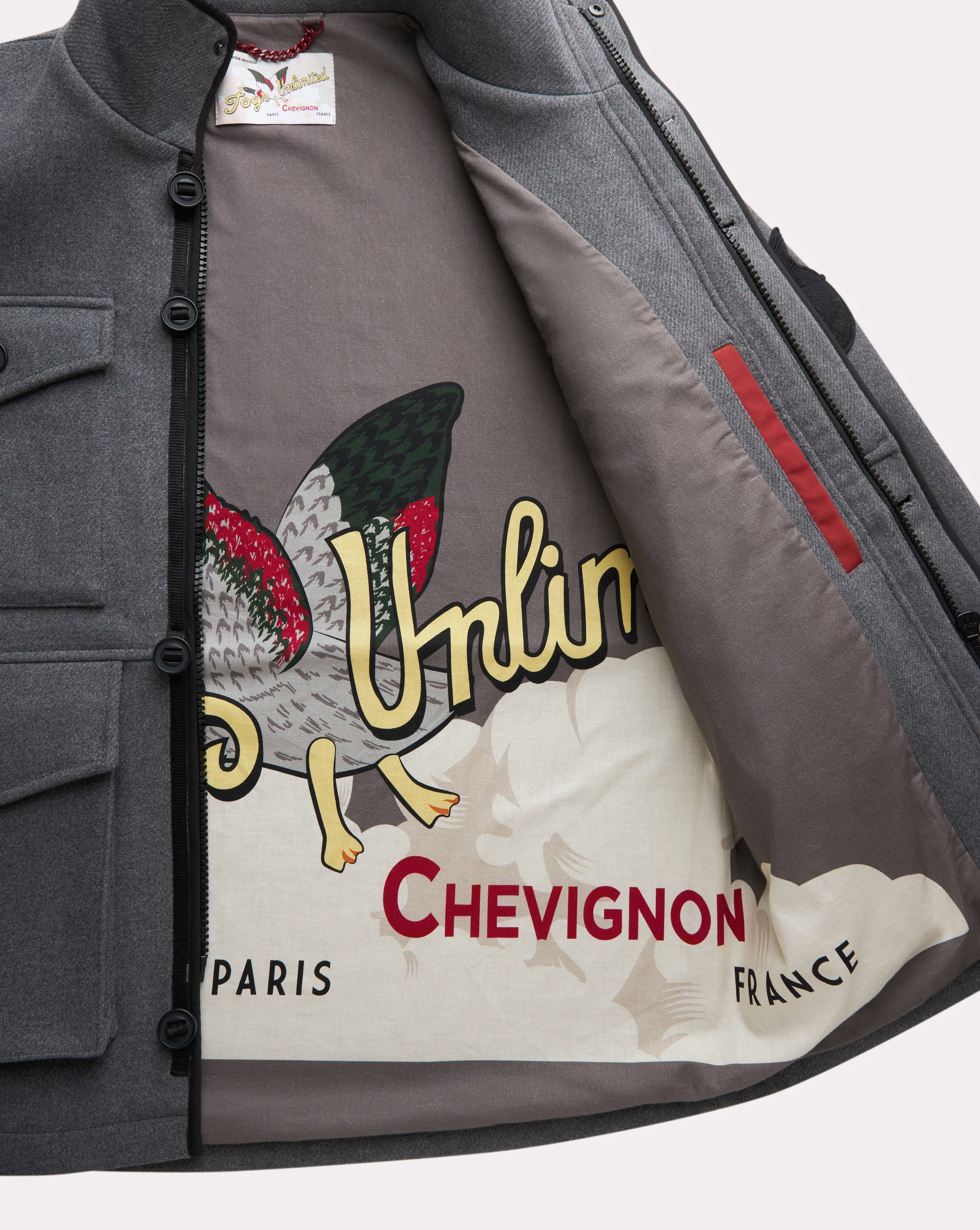 MANTEAU SCOTISH GRIS