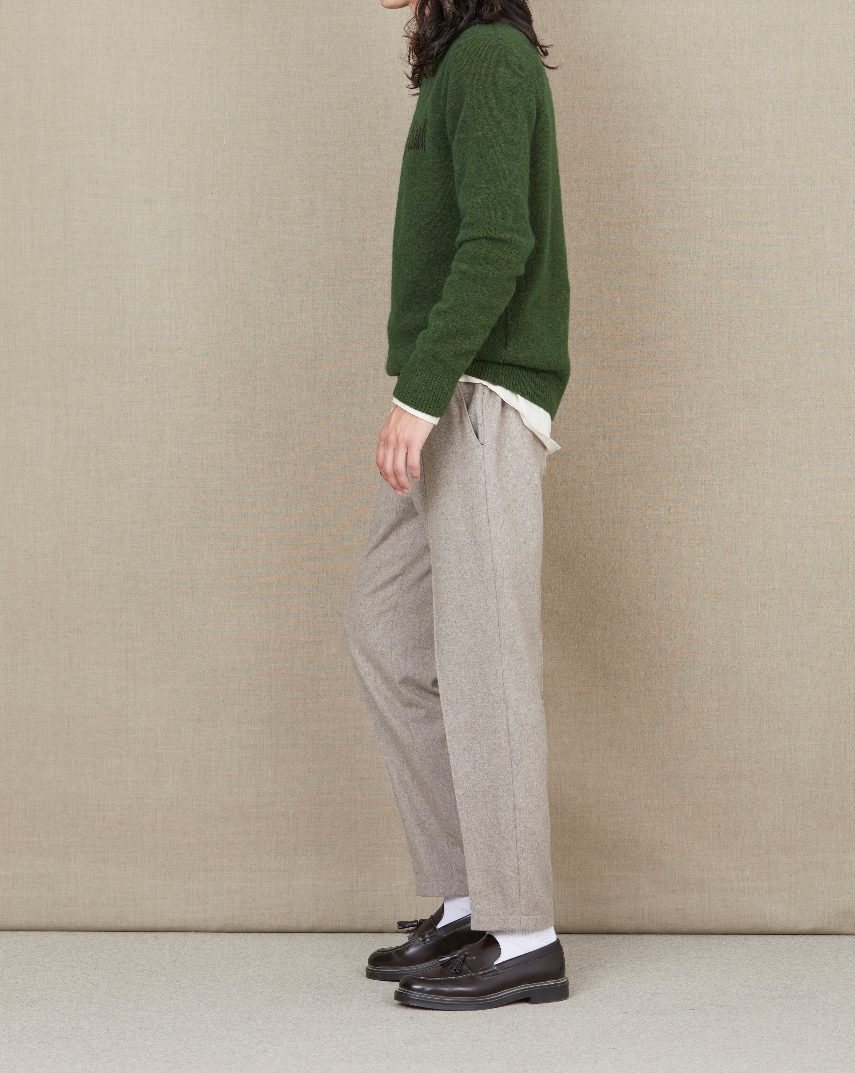 CITY WOOL GREEN SWEATER