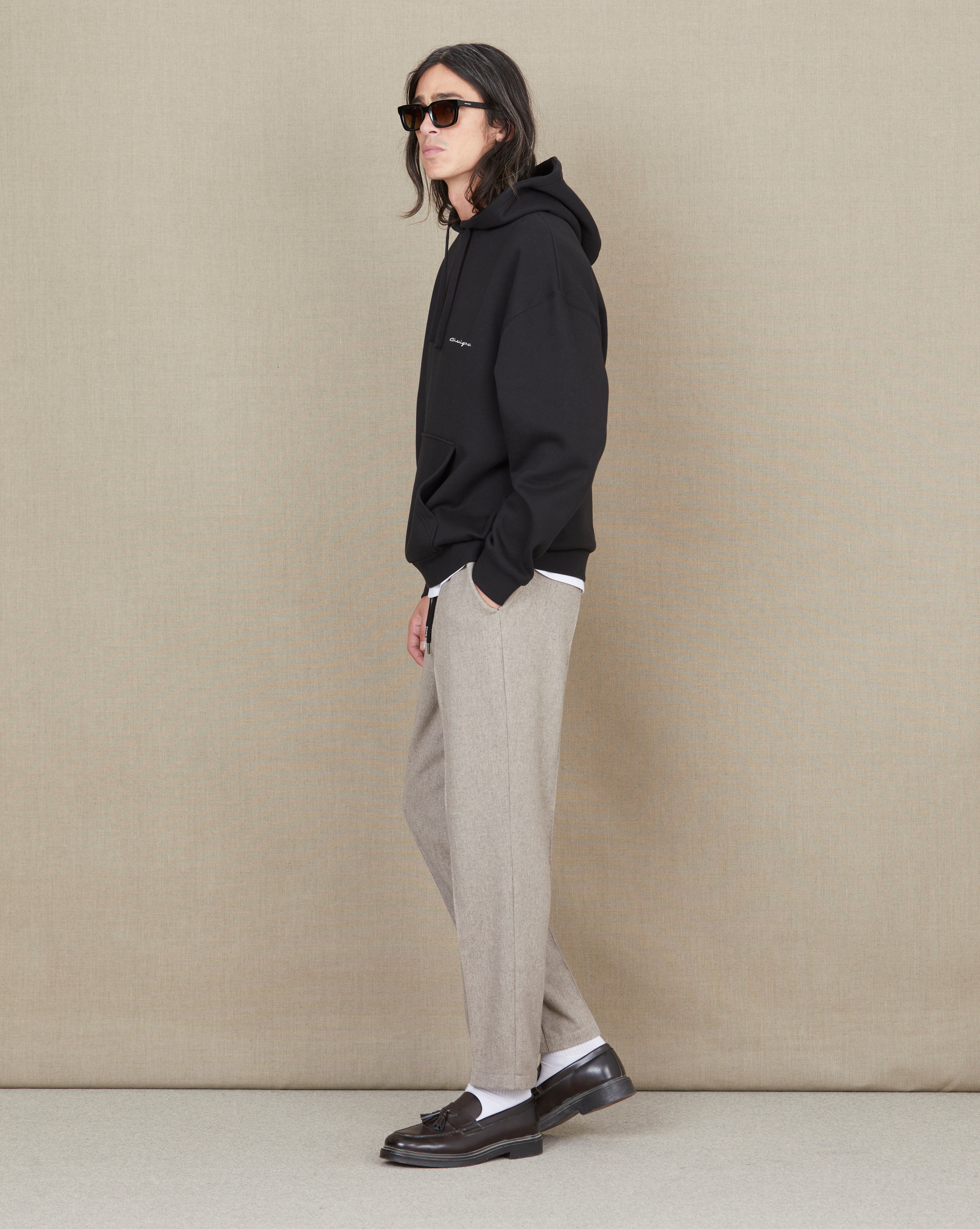 SWEATSHIRT CITY HOOD OVERSIZE NOIR