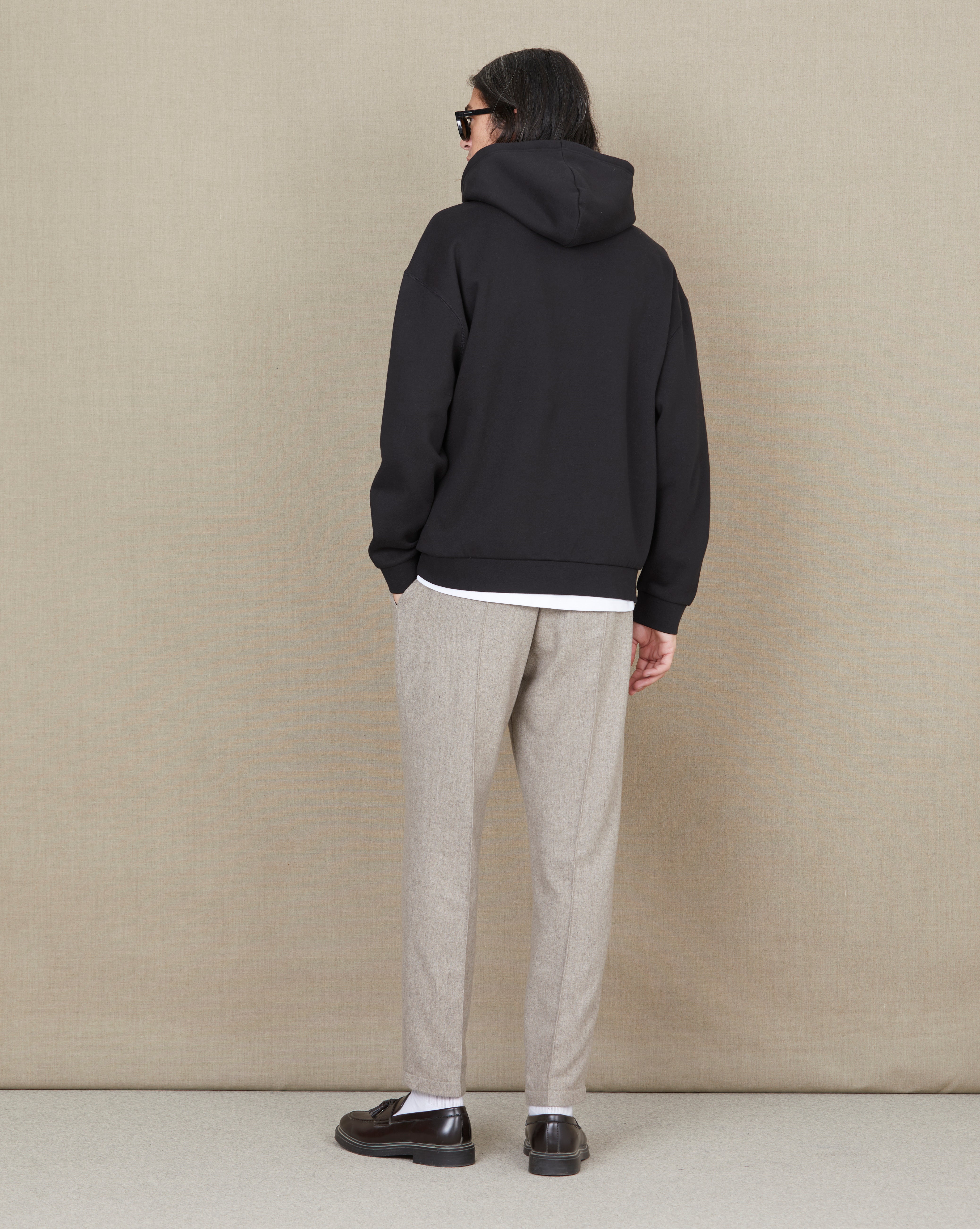 SWEATSHIRT CITY HOOD OVERSIZE NOIR