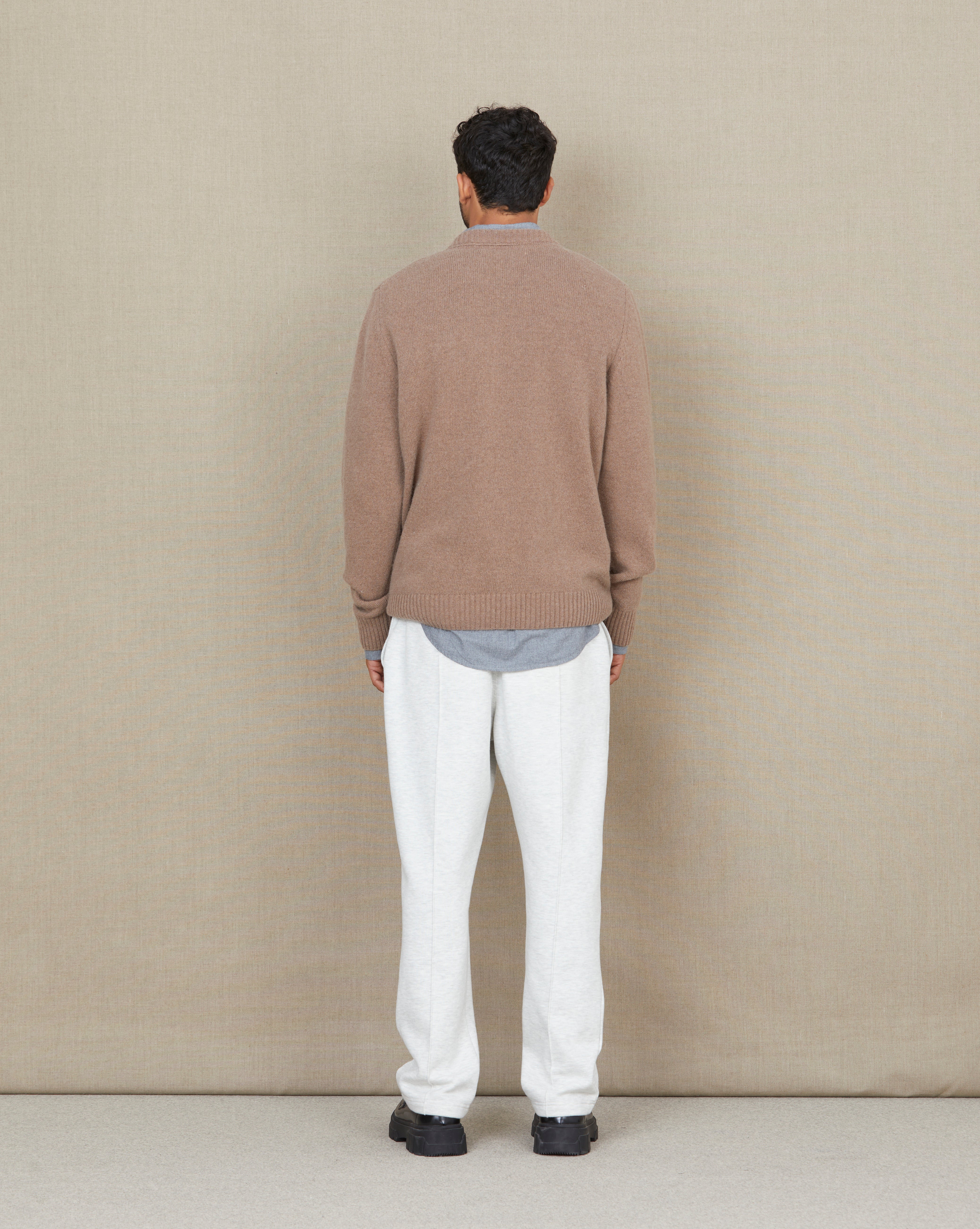 PULL POCKET WOOL BEIGE