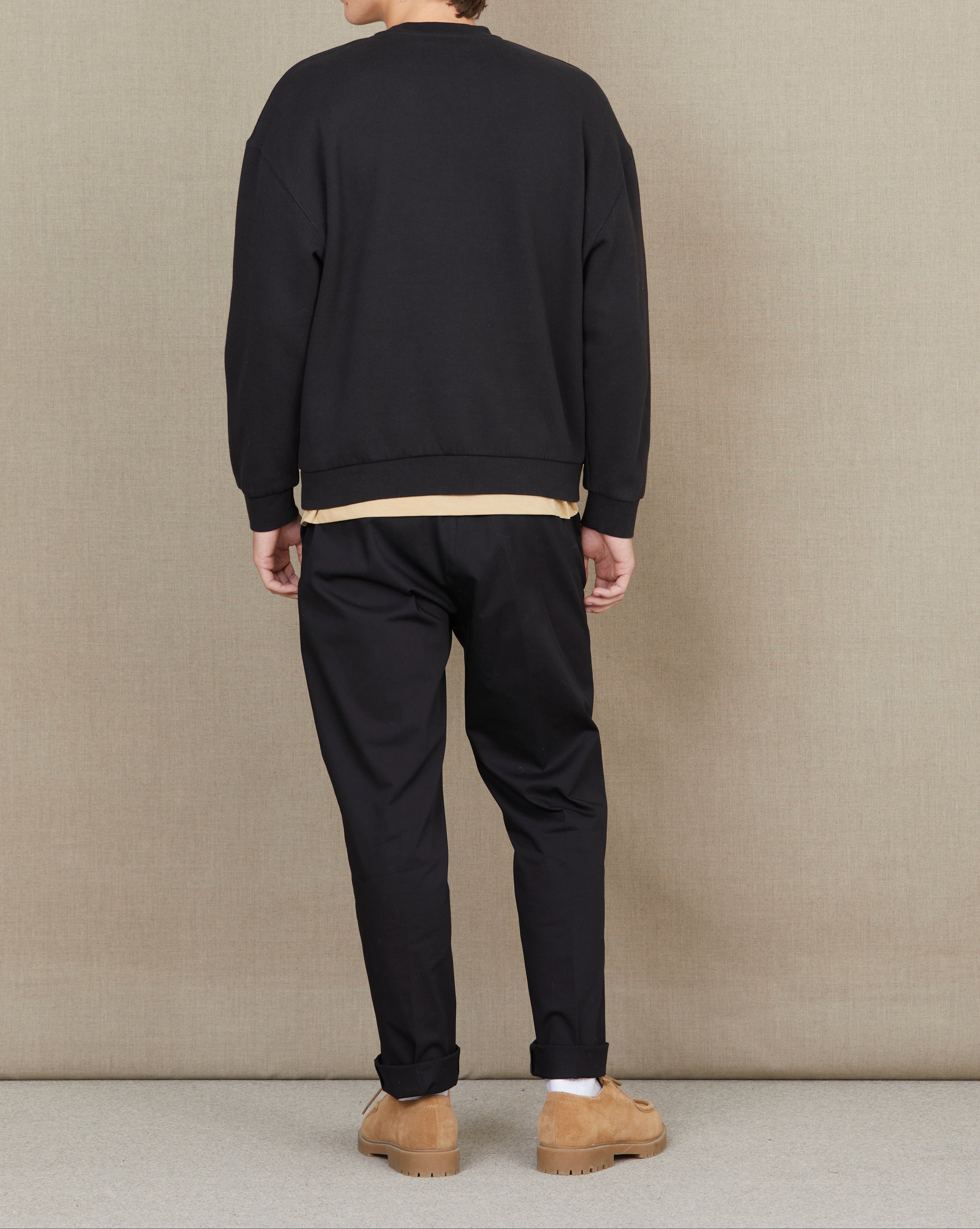 CITY EMBROIDERED SWEATSHIRT BLACK SWEATSHIRT