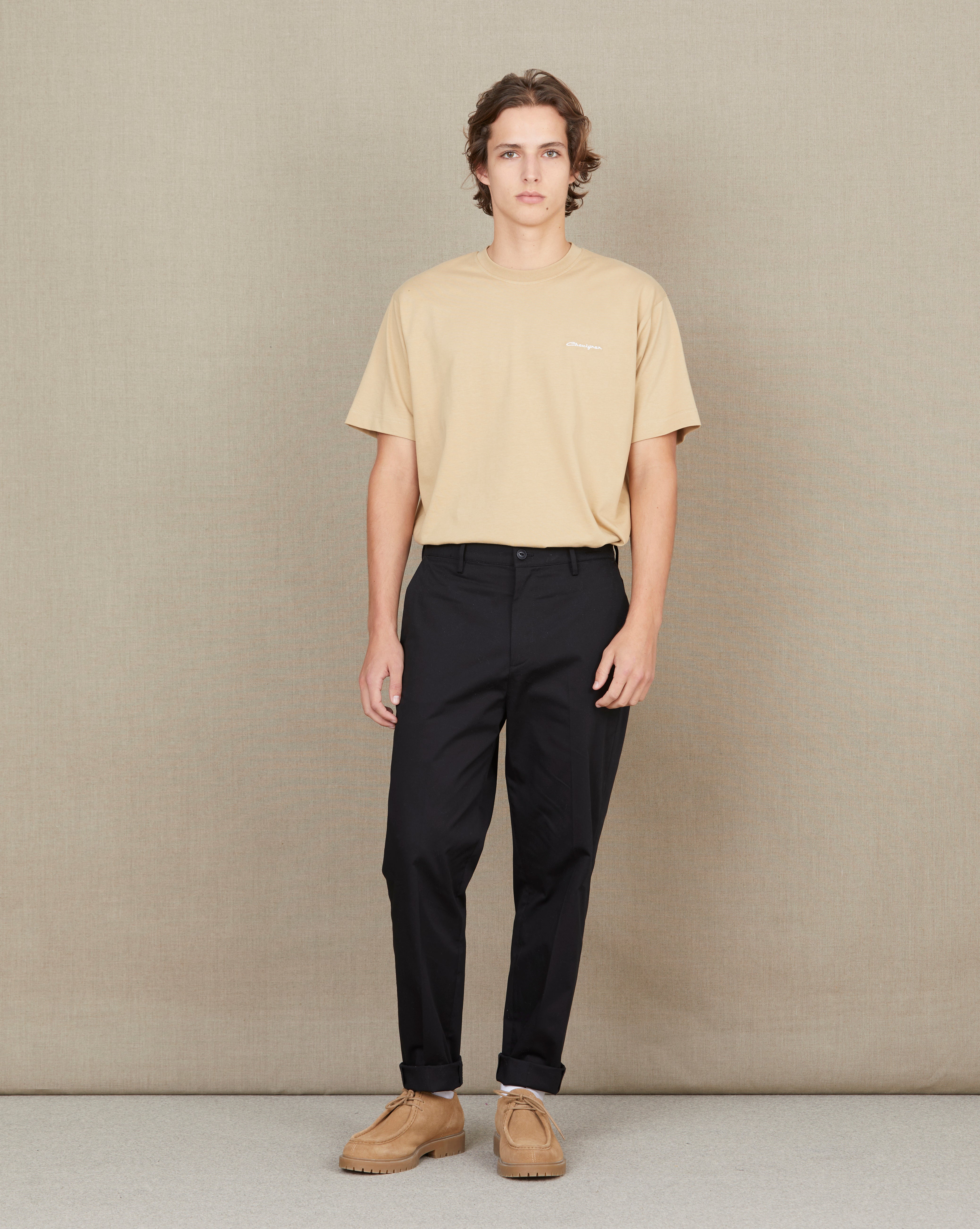 BLACK PLEAT PANTS