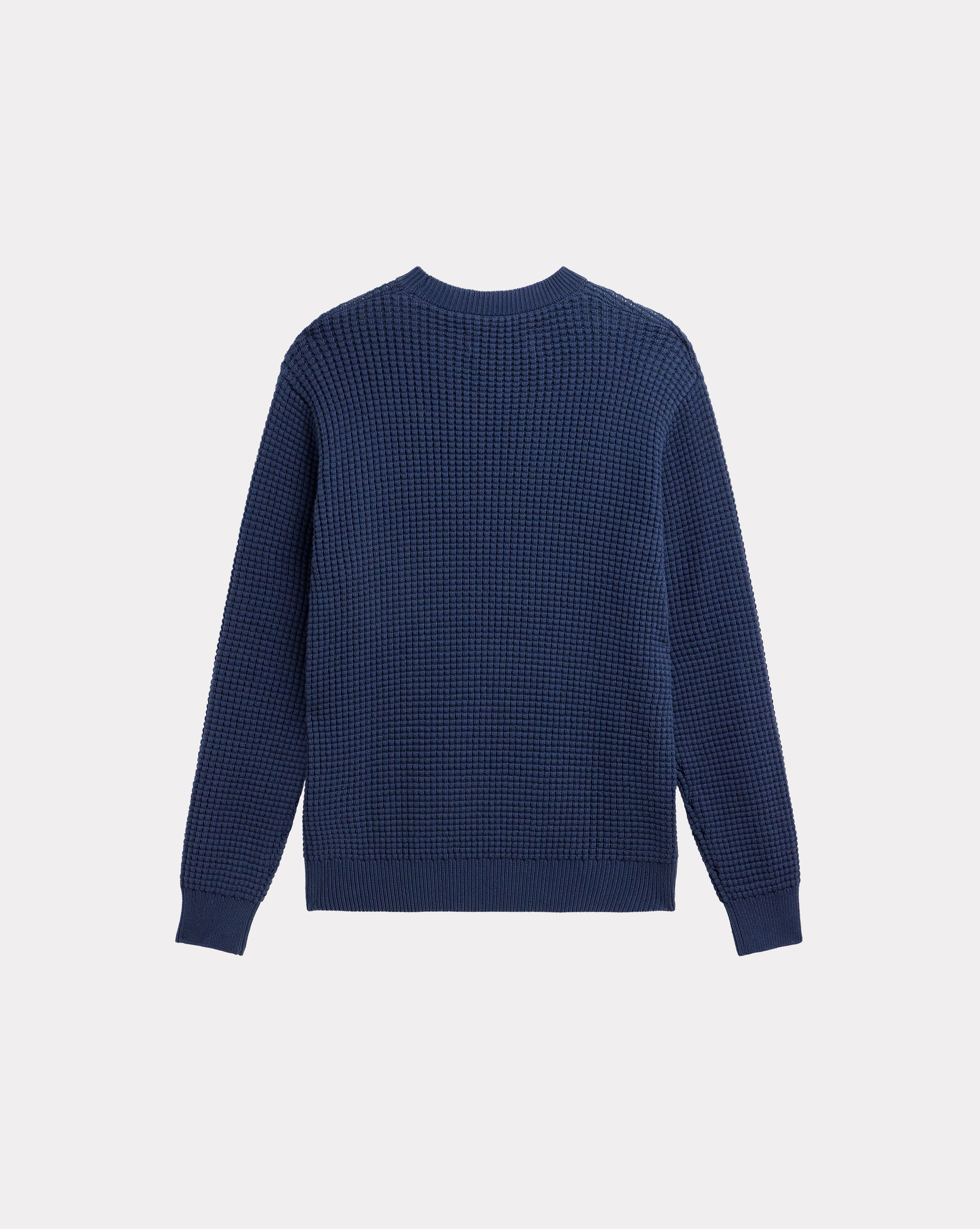 PULL PALM EN COTON BLEU
