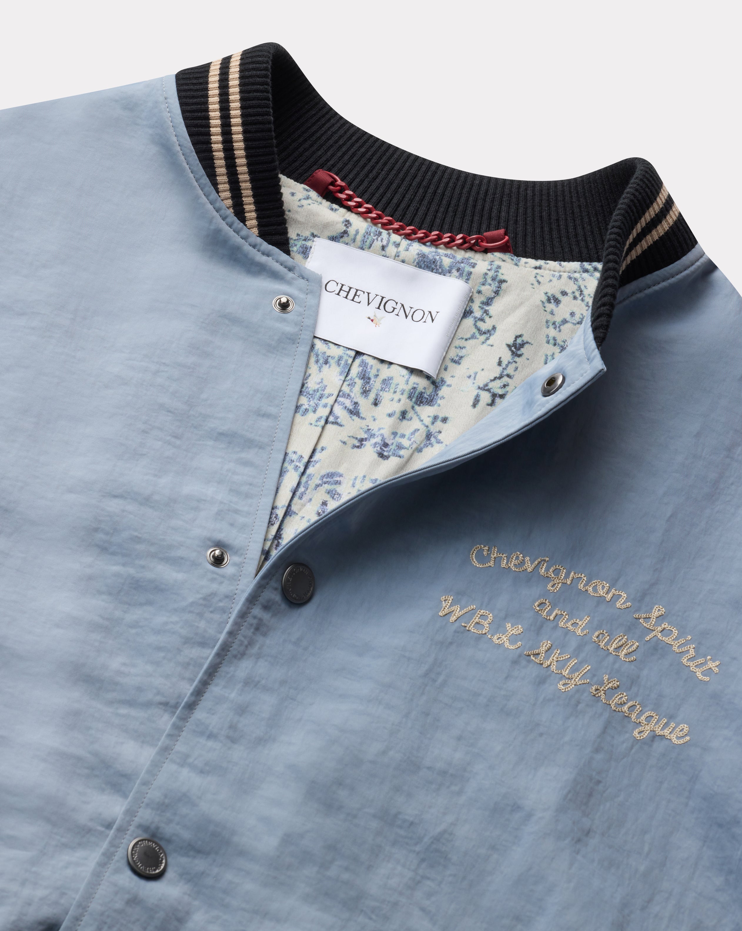 BLOUSON CRYSTAL BLEU