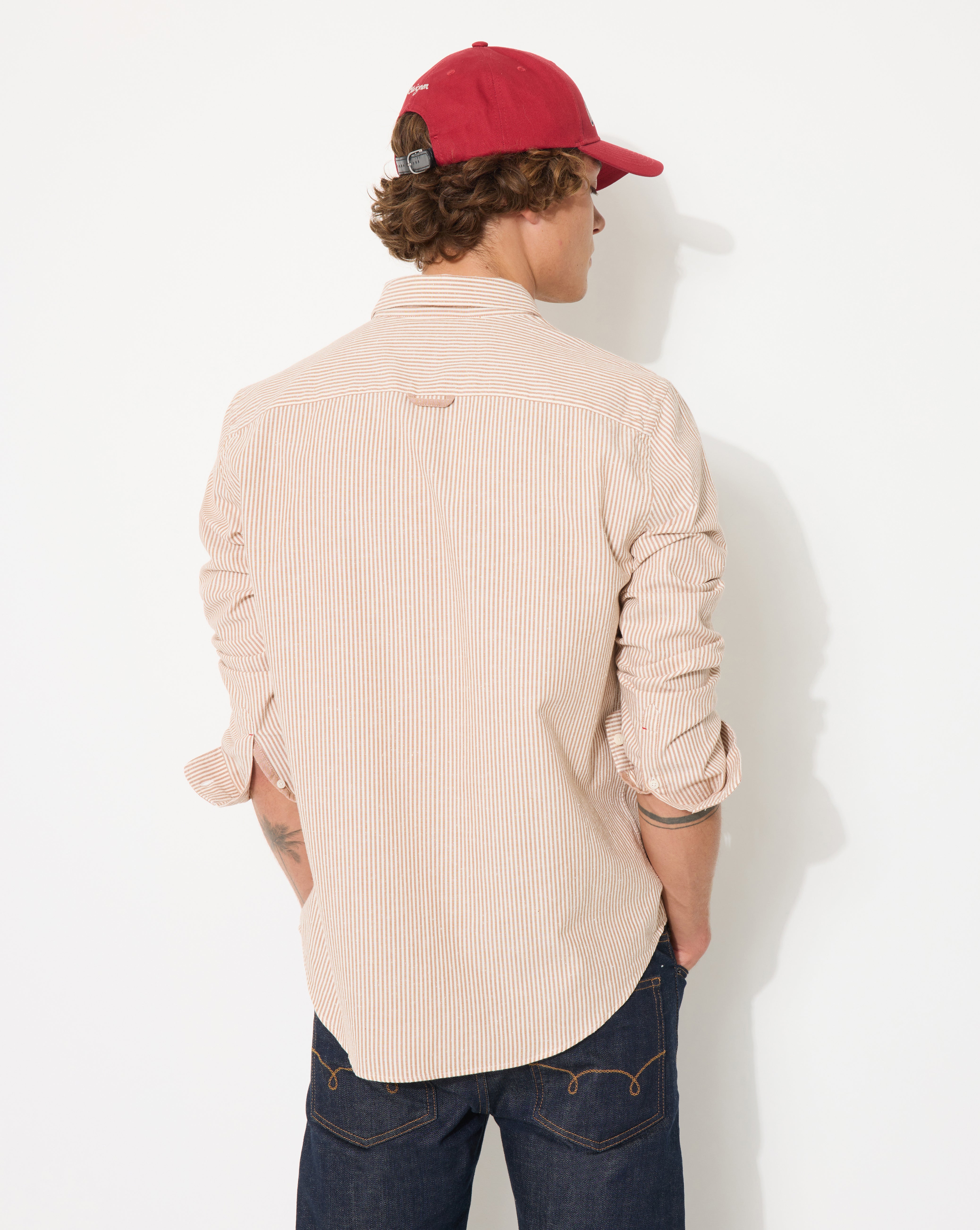CHEMISE OXFORD SAKO MARRON