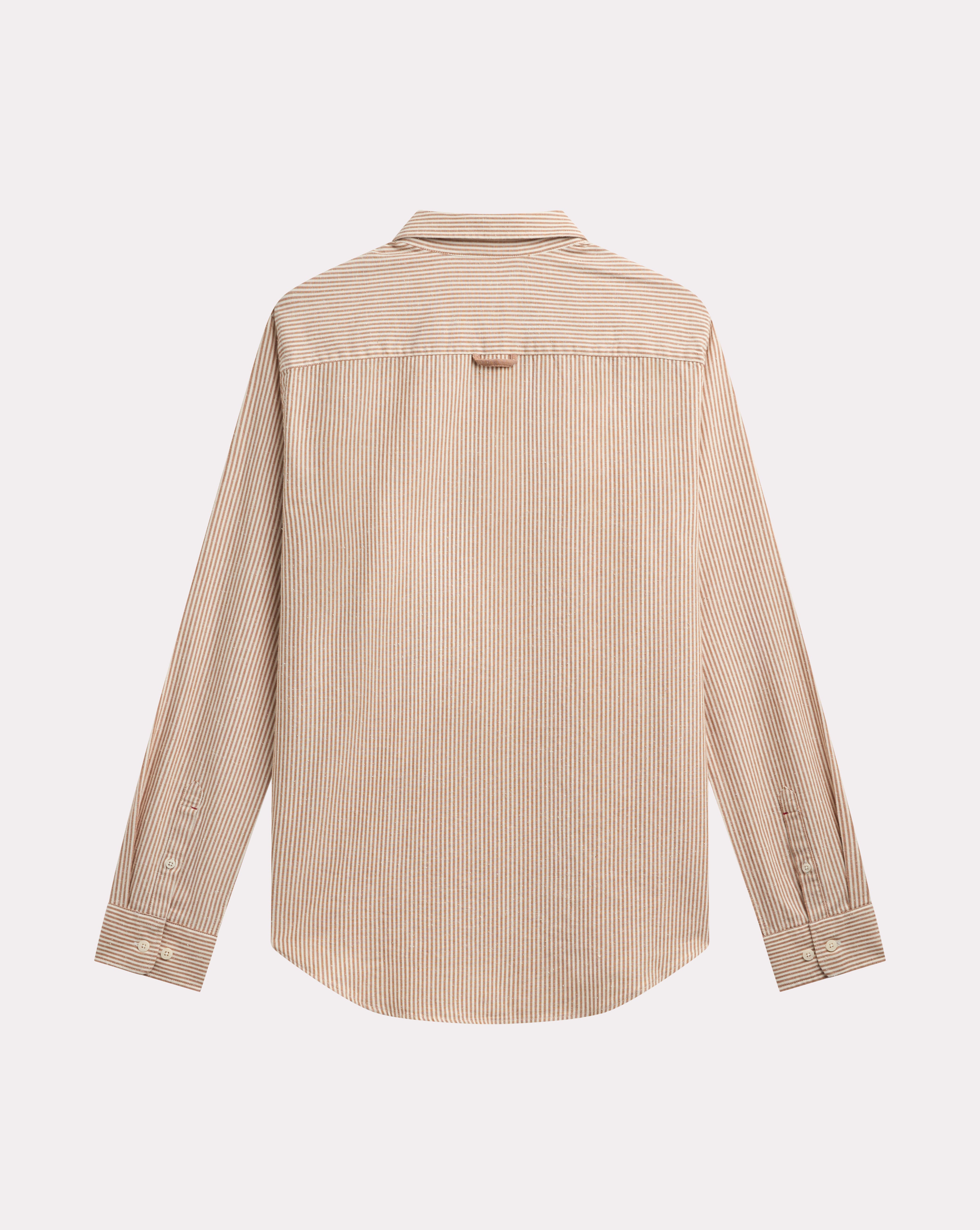 CHEMISE OXFORD SAKO MARRON