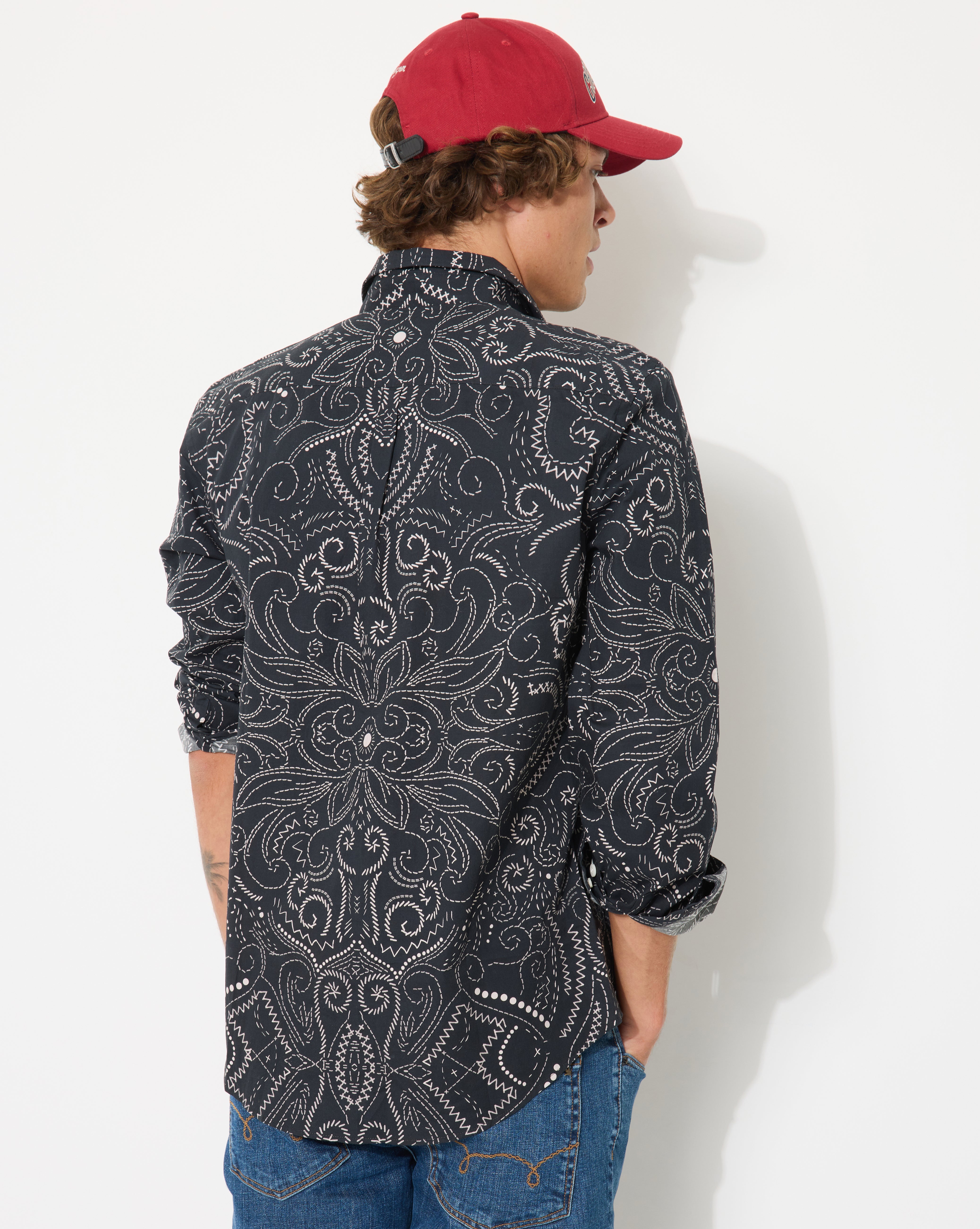 CHEMISE BANDANA NOIR