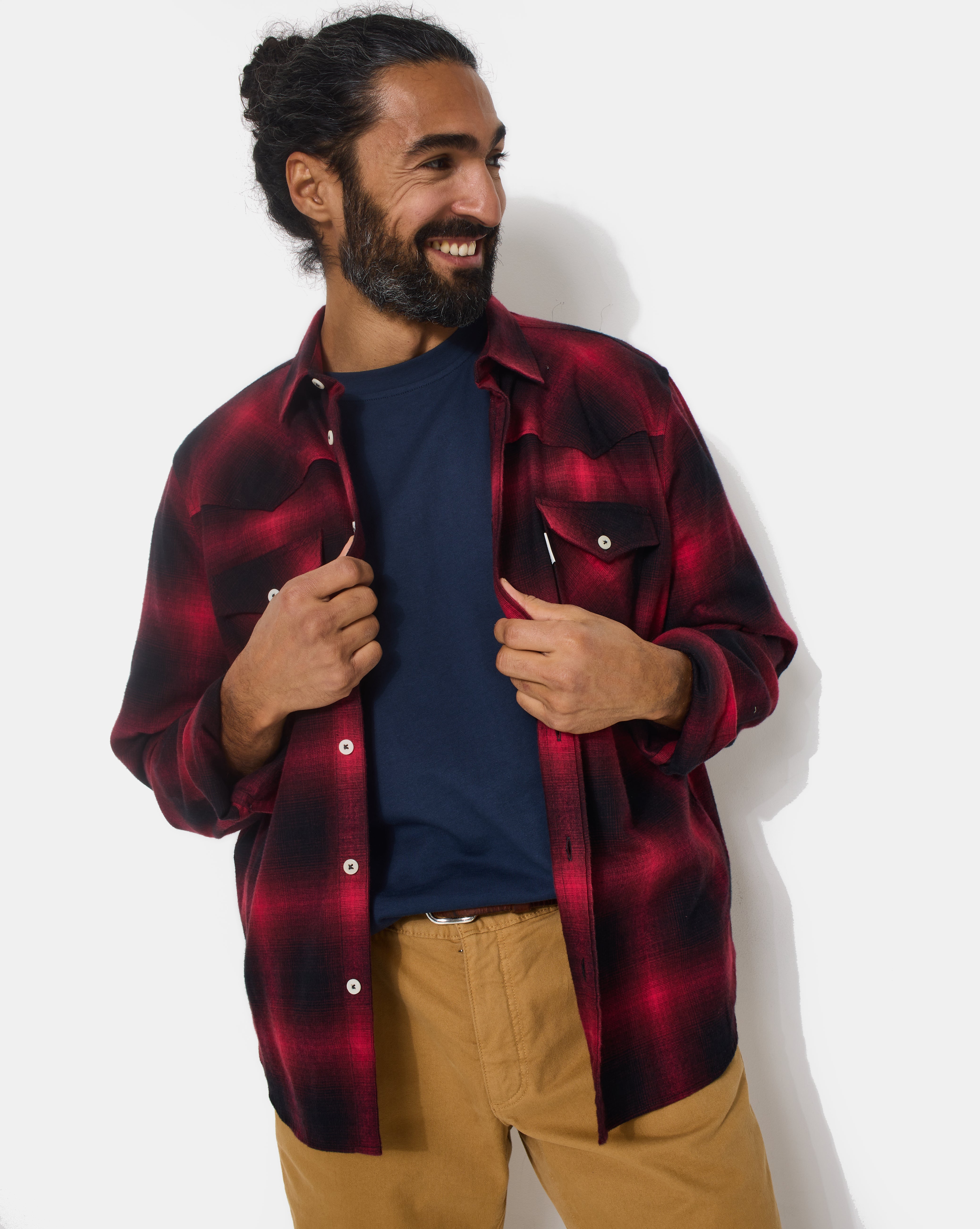 CHEMISE DALLAS ROUGE