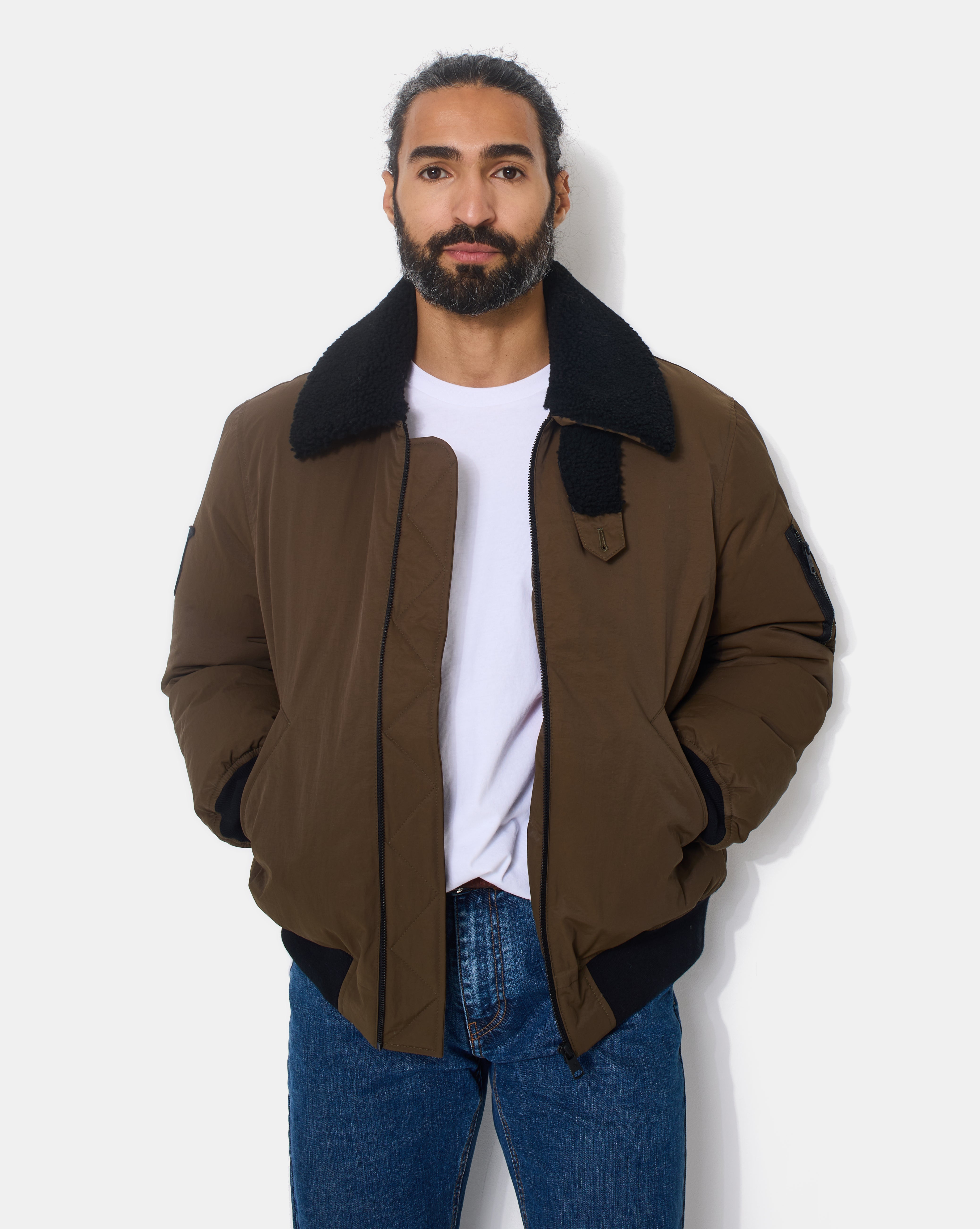 DOUDOUNE DOWN PILOT KAKI