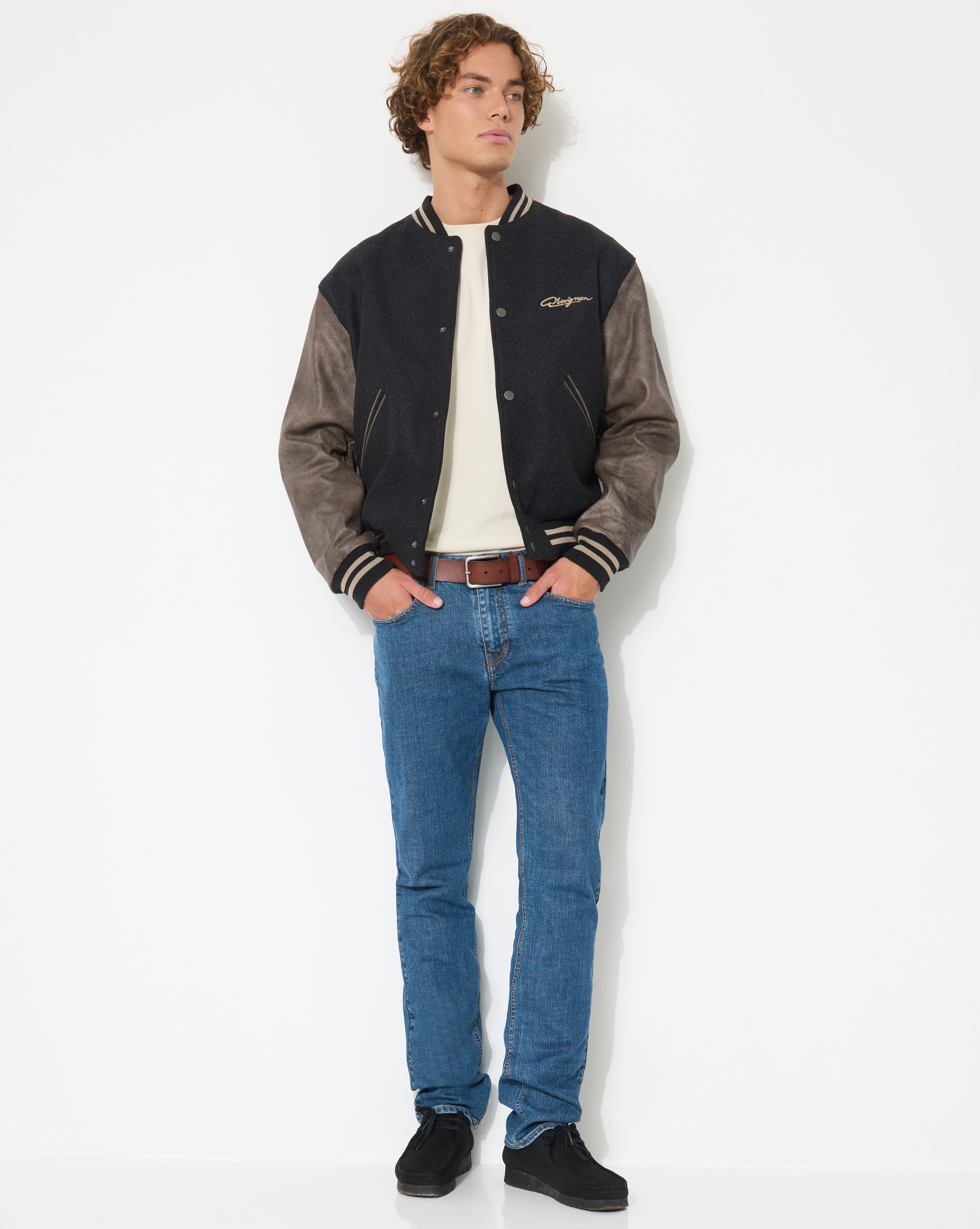JEAN DENIM STRAIGHT BLEU MARINE