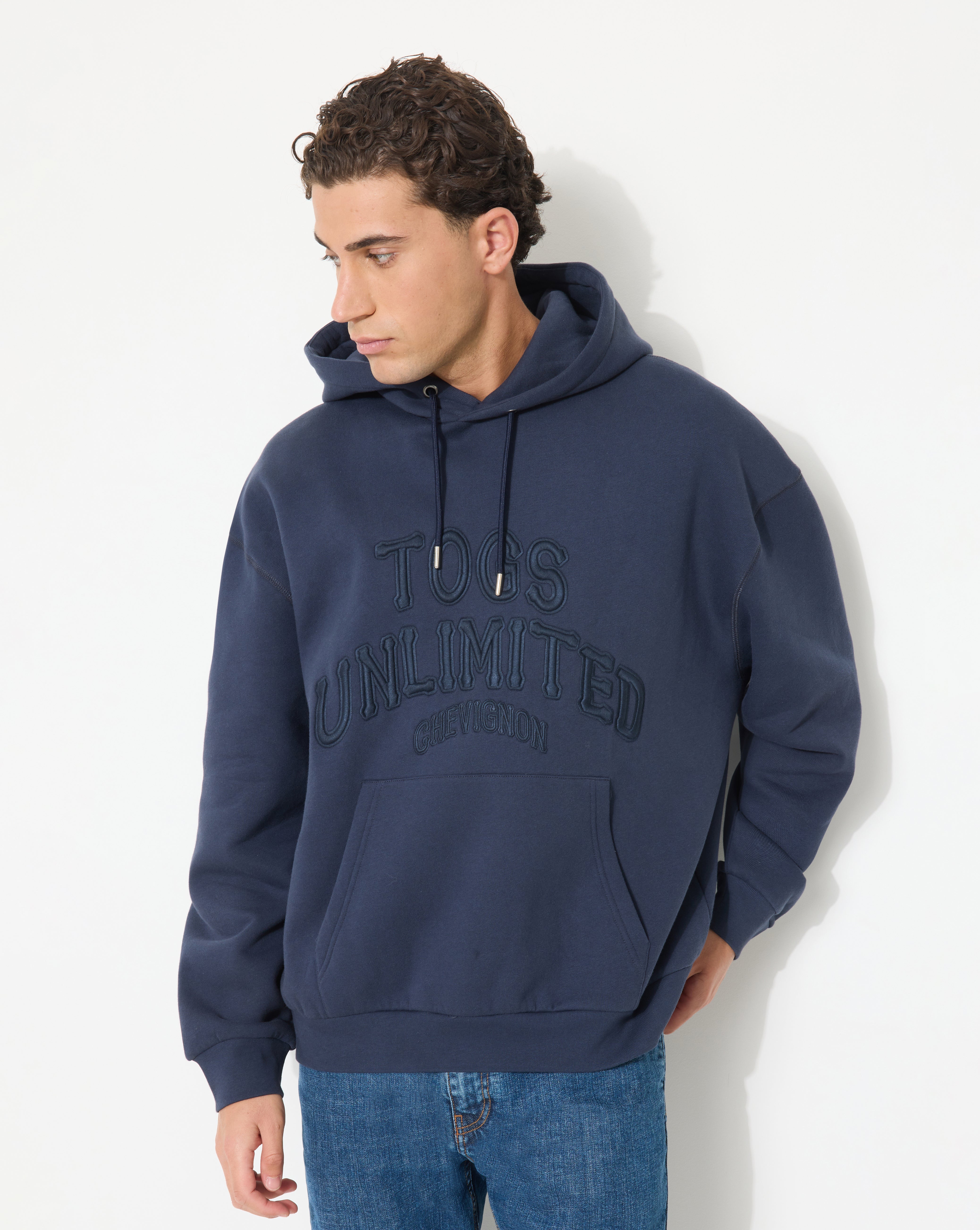 SWEAT HOOD TOGS BLEU