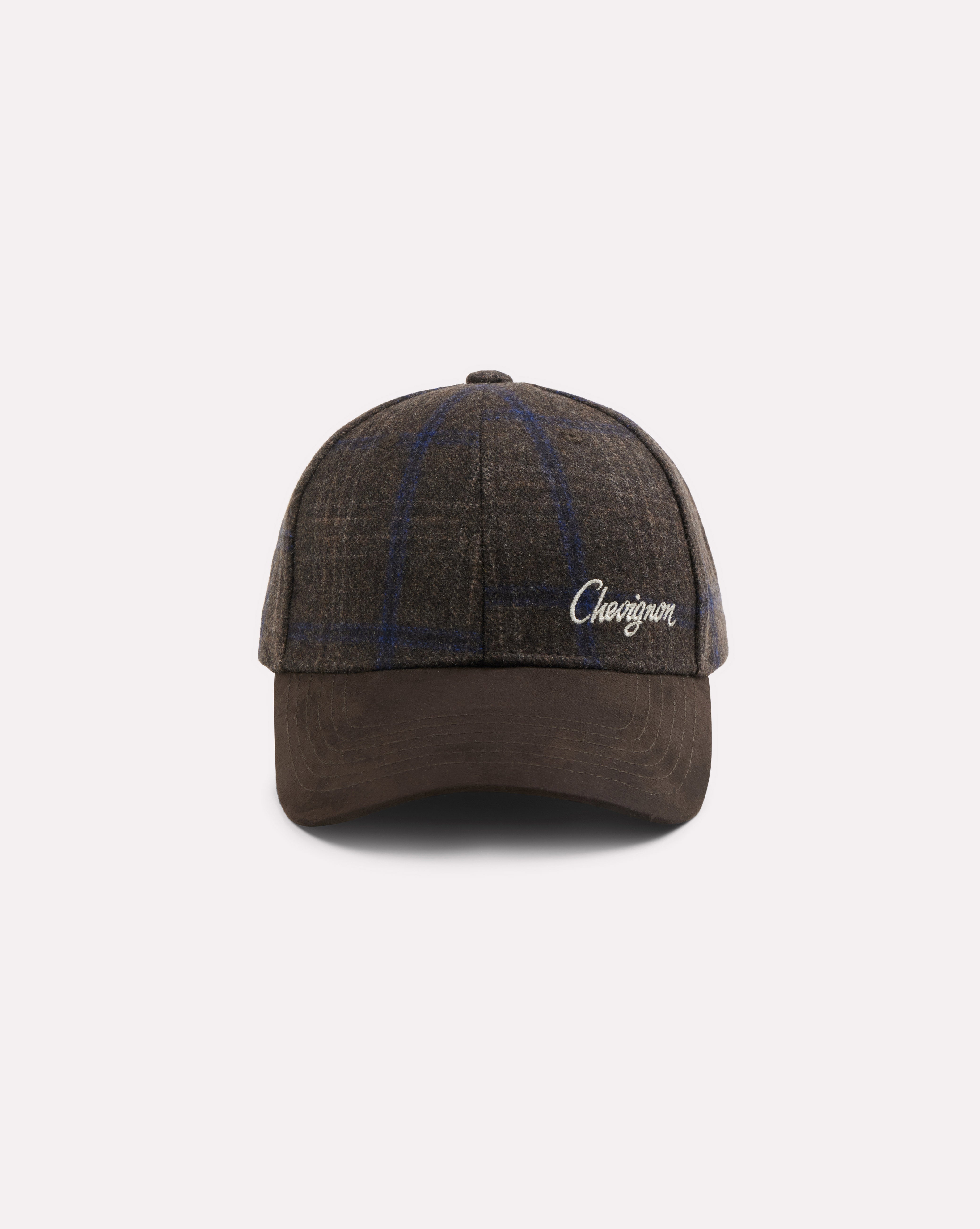 CASQUETTE CHECKS CAP MARRON