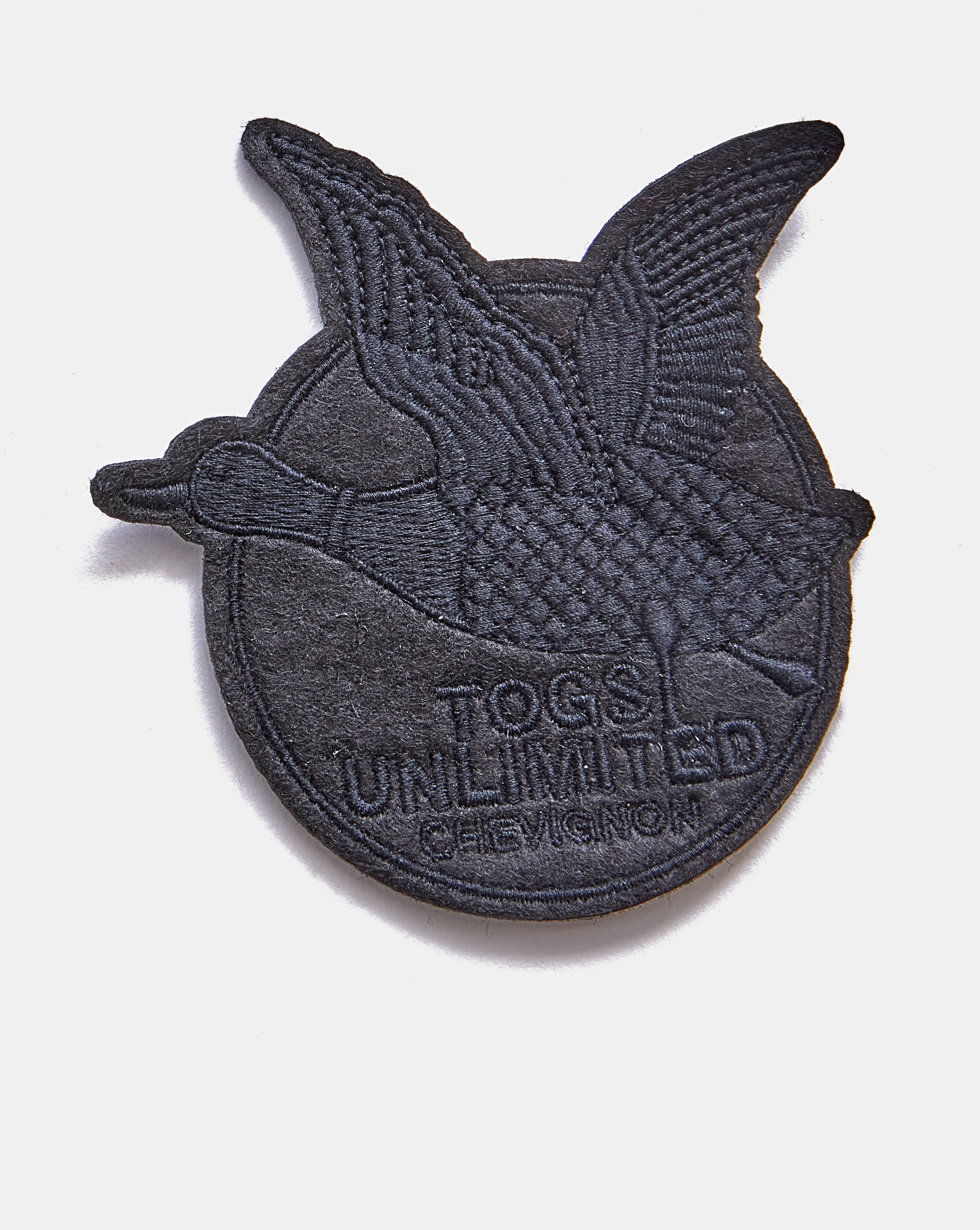 BADGE BRODE NOIR MOYEN NOIR