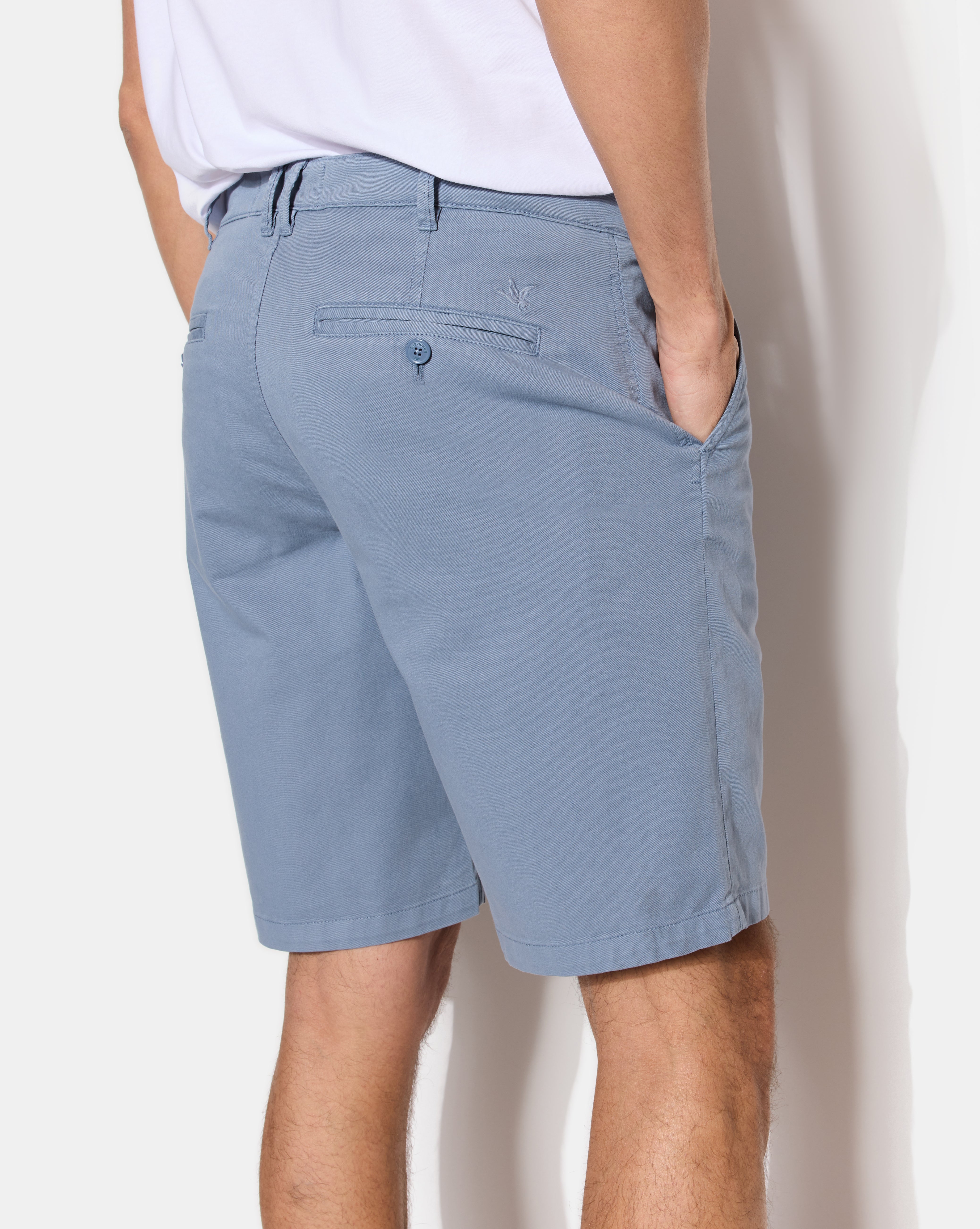 BLUE CHINO SHORTS
