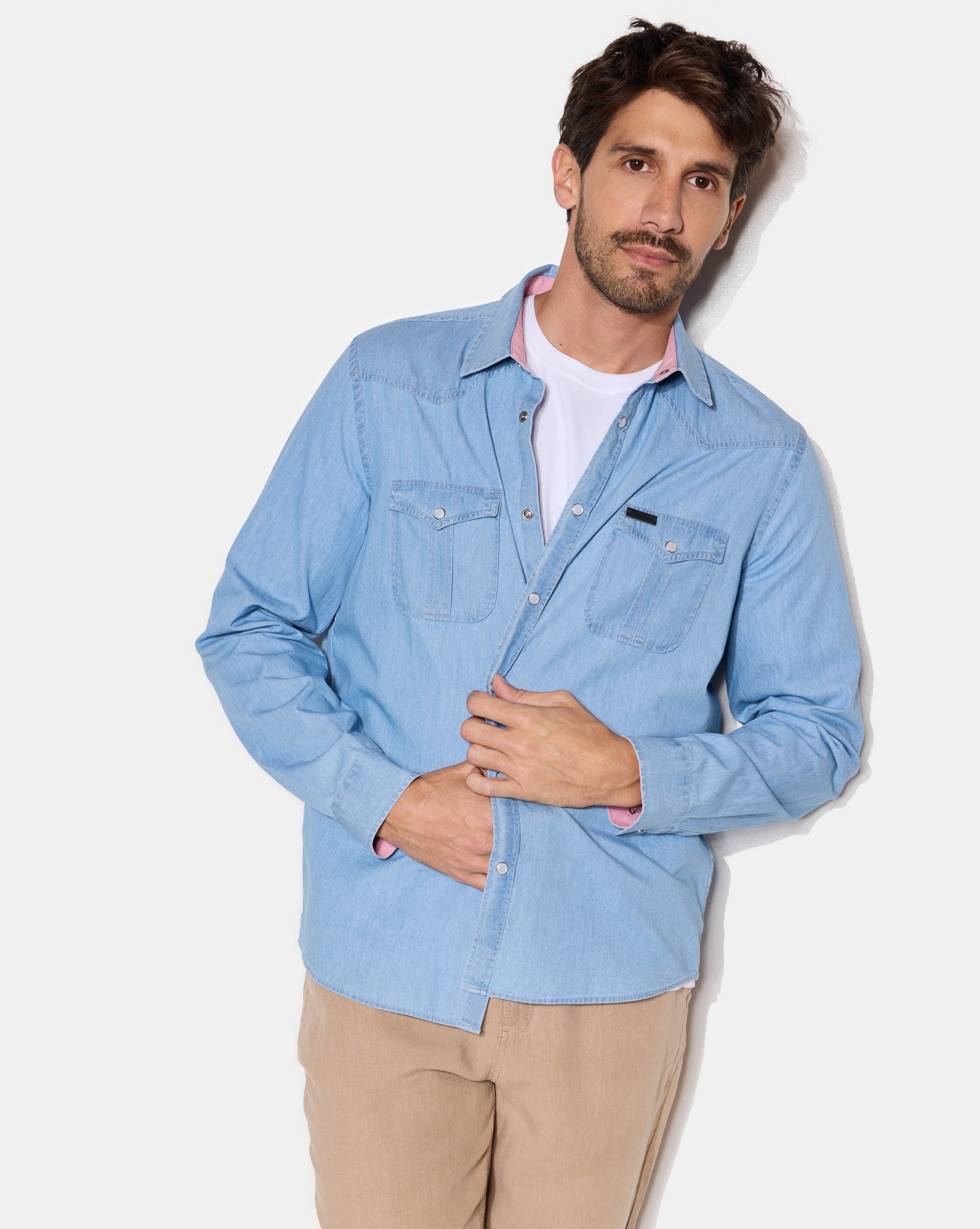 CHEMISE DENZEL BLEU CIEL