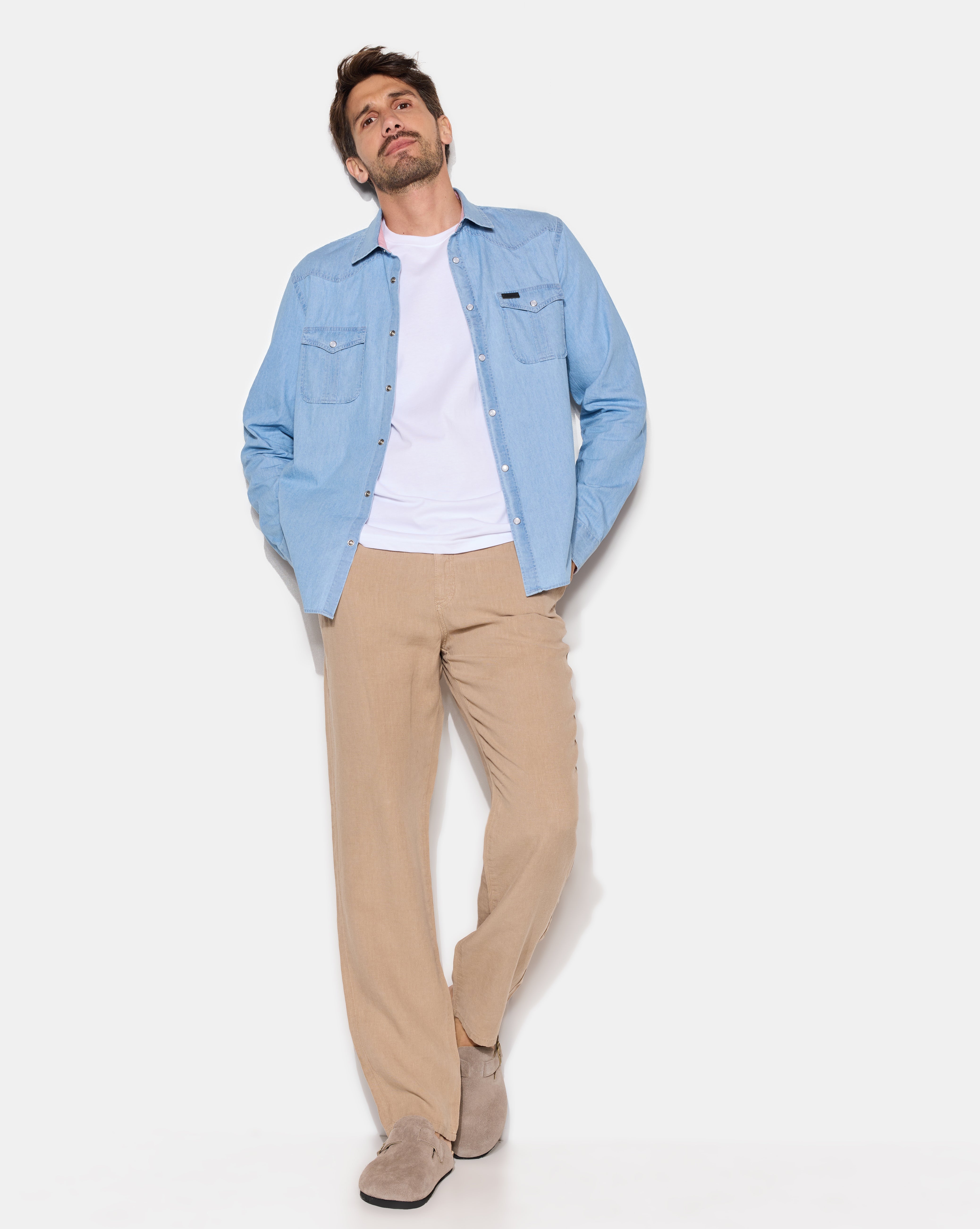 DENZEL SKY BLUE SHIRT